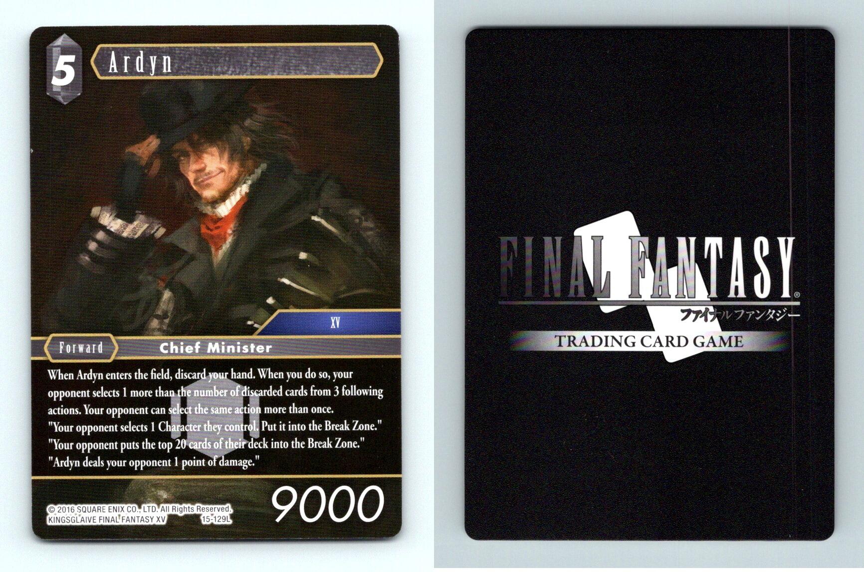 Ardyn 15129L Final Fantasy Opus XV Crystal Dominion Legendary TCG Card