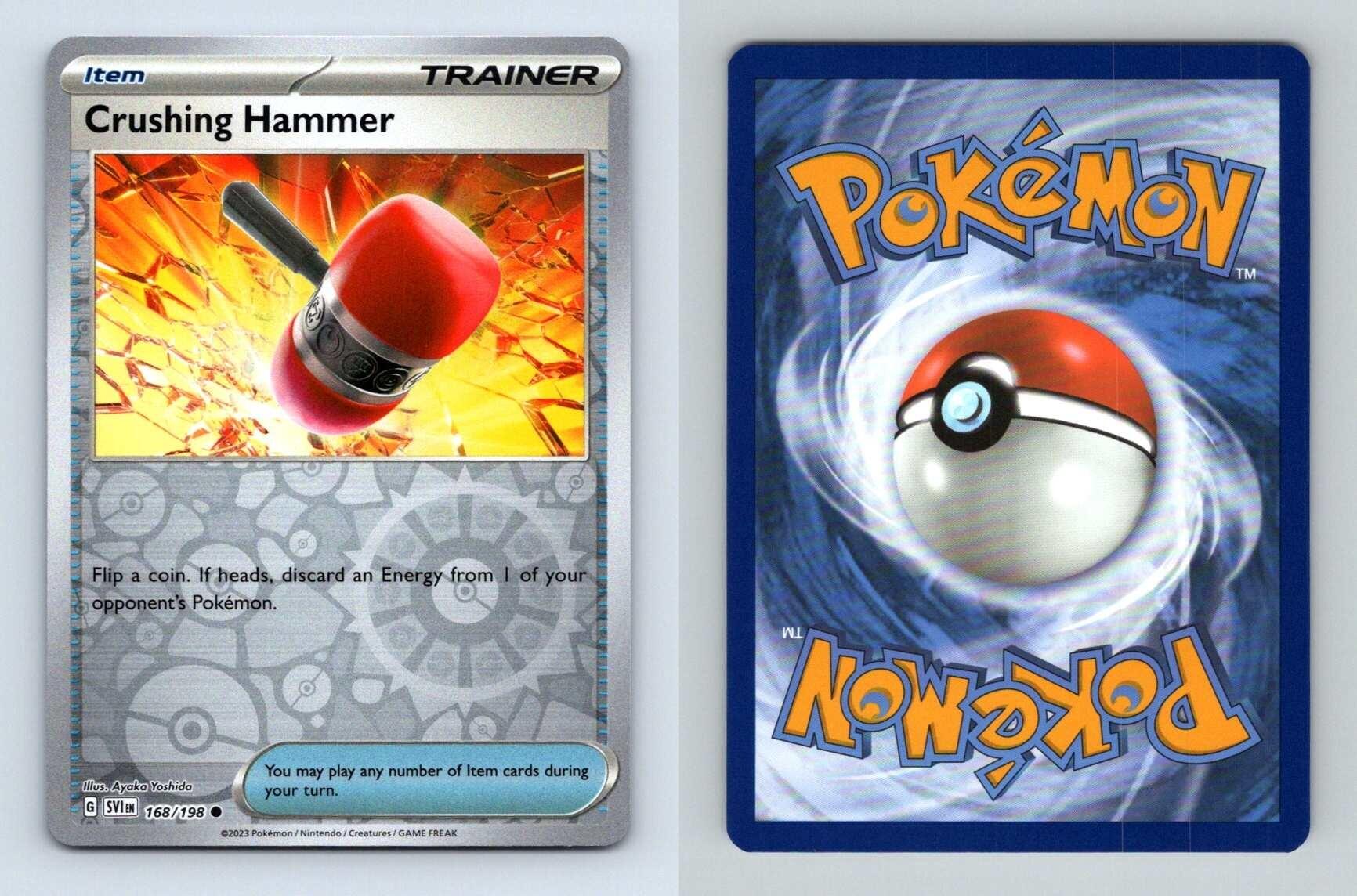 Crushing Hammer 168/198 Scarlet & Violet Reverse Holo Common TCG Card