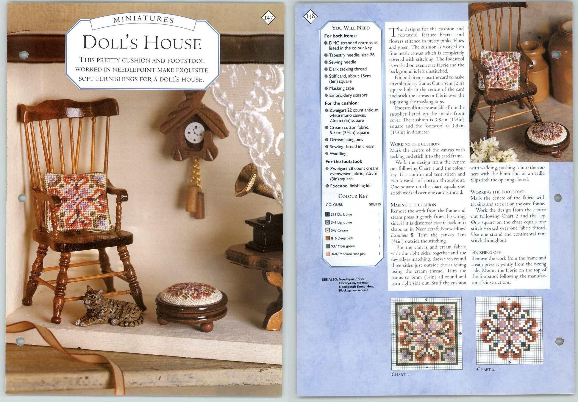 Dolls House 147148 Miniatures Needlecraft Magic Pattern