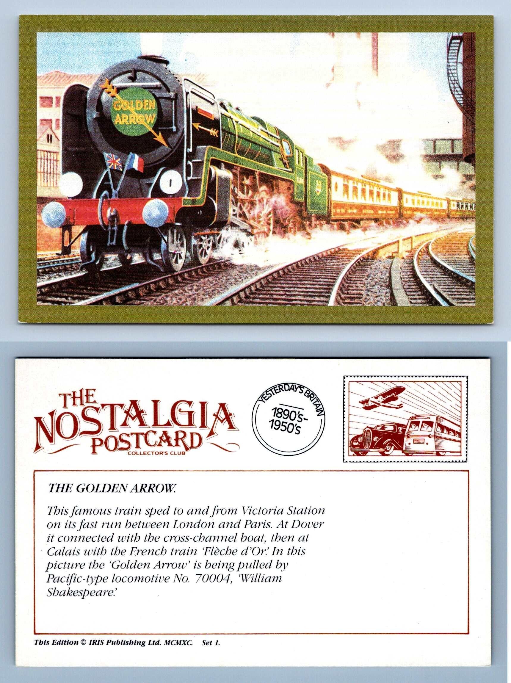 The Golden Arrow Transport The Nostalgia Postcard Collectors Club