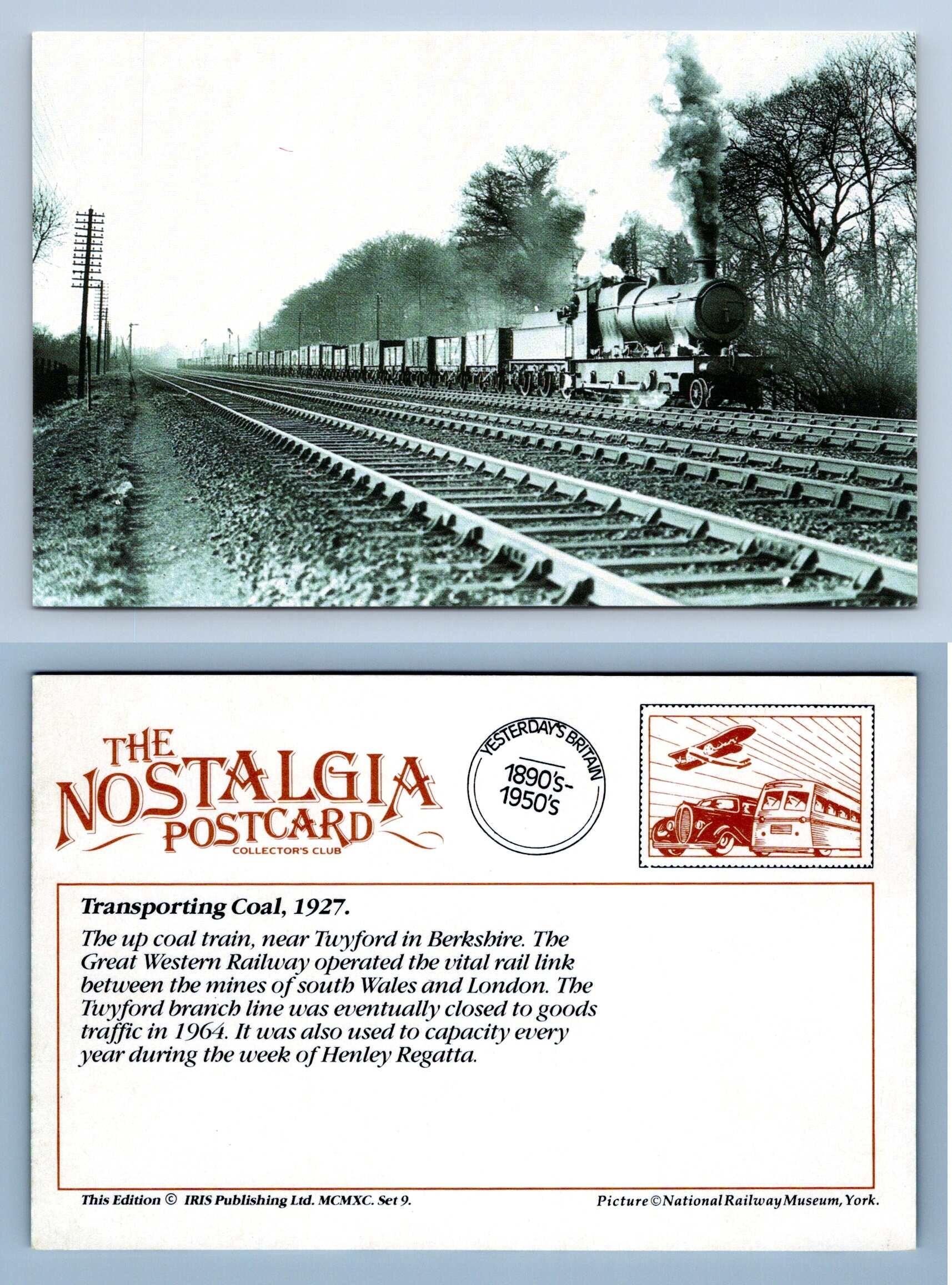 Transporting Coal, 1927 Transport The Nostalgia Postcard Collectors