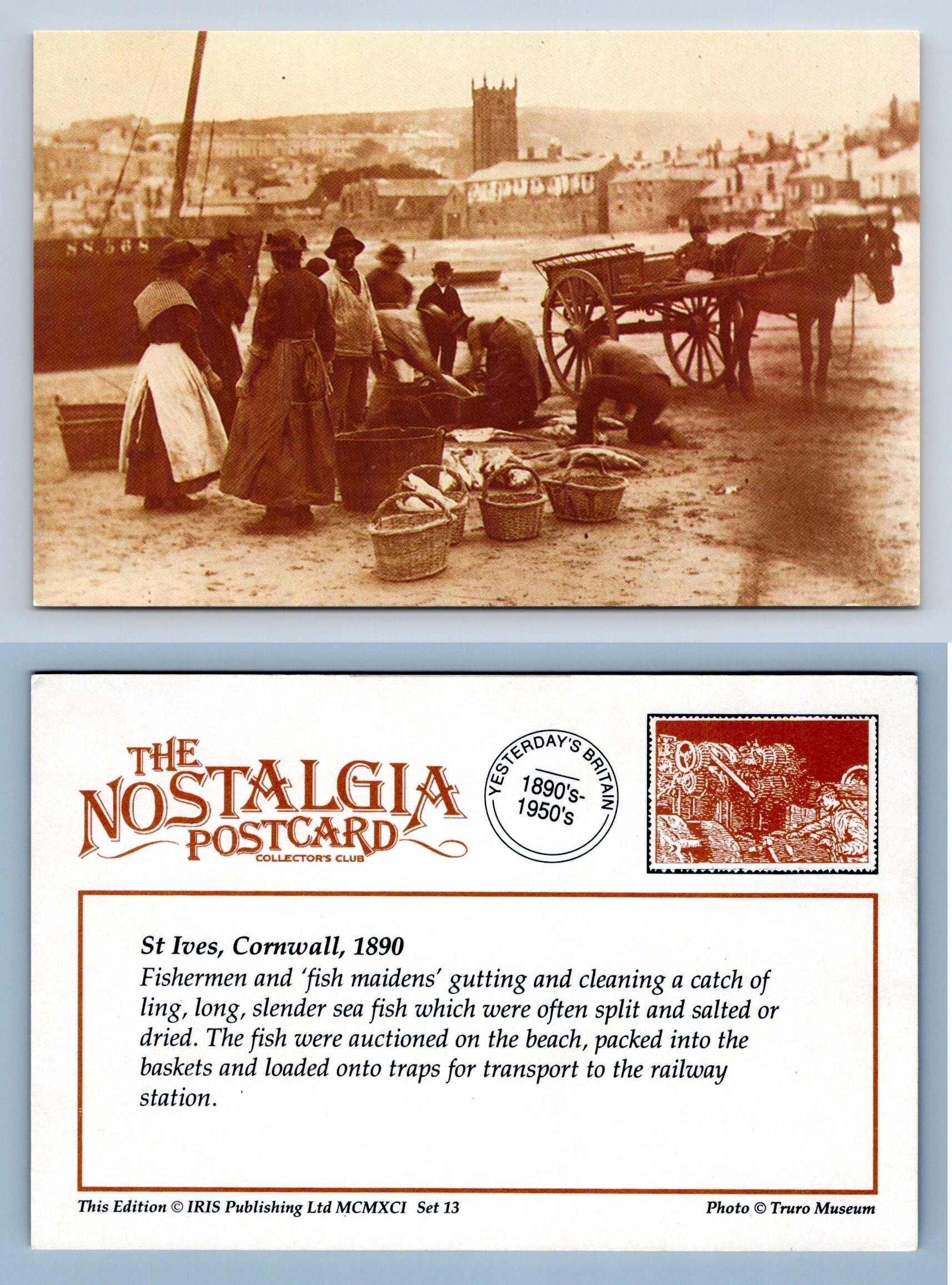 St Ives, Cornwall, 1890 Work The Nostalgia Postcard Collectors Club