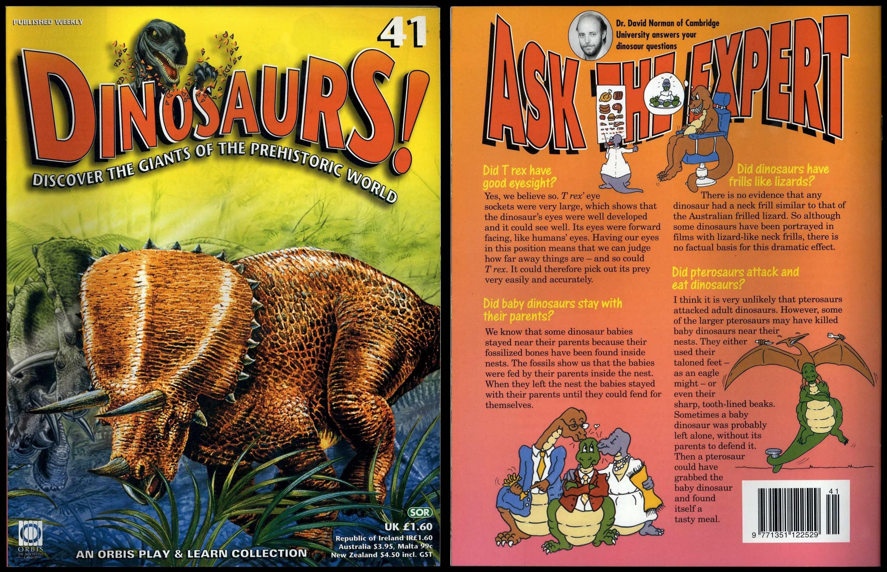 Dinosaurs! #41 Orbis Play & Learn Partwork Magazine