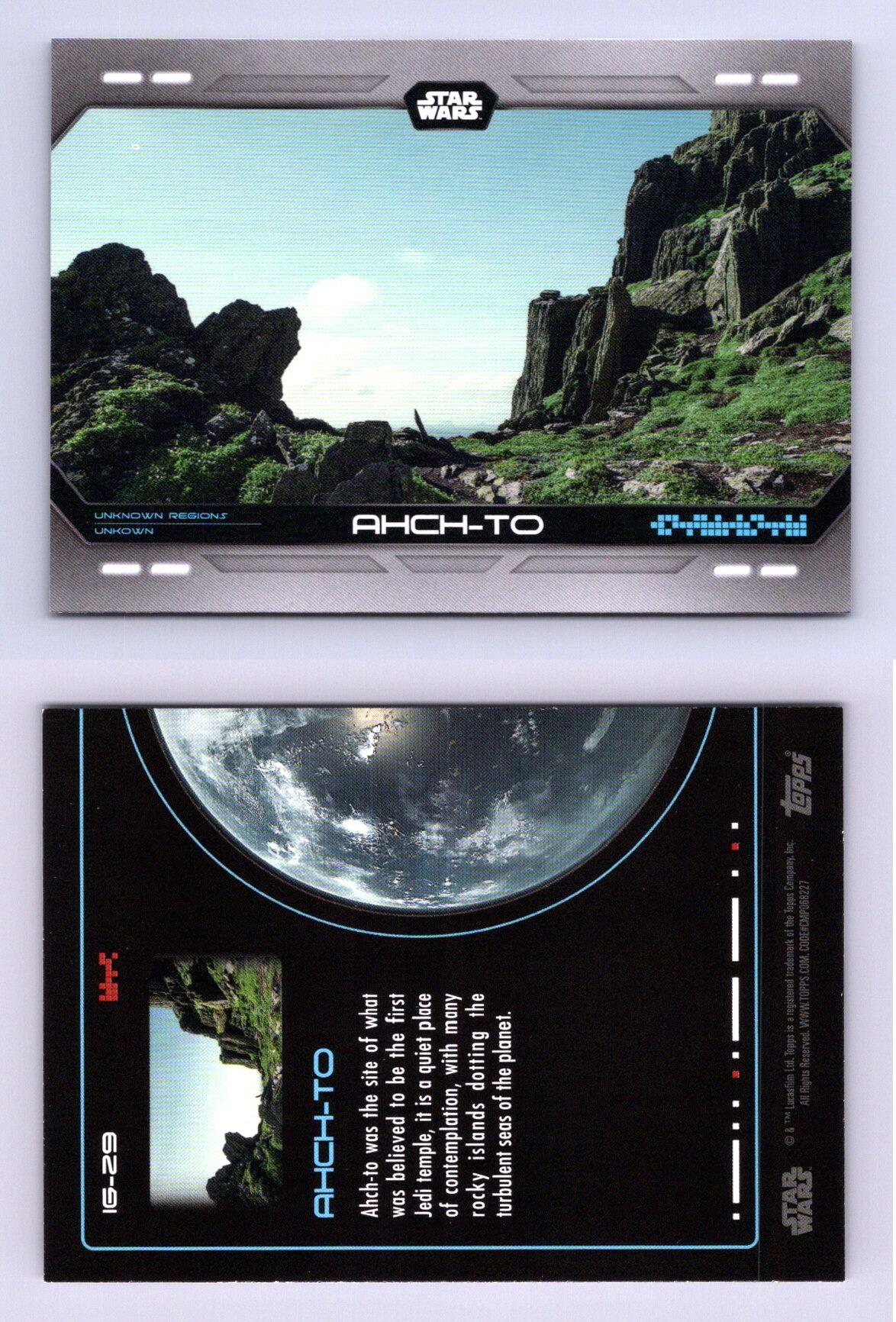 AhchTo IG29 Star Wars Flagship 2023 Topps Into The Galaxy Trading Card