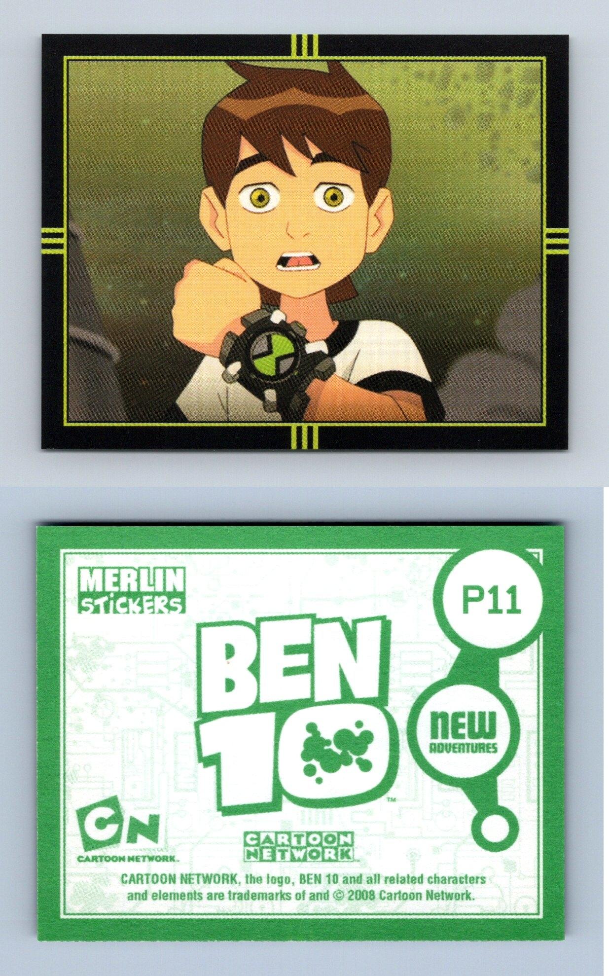 Ben 10 #P11 New Adventures 2008 Merlin Sticker