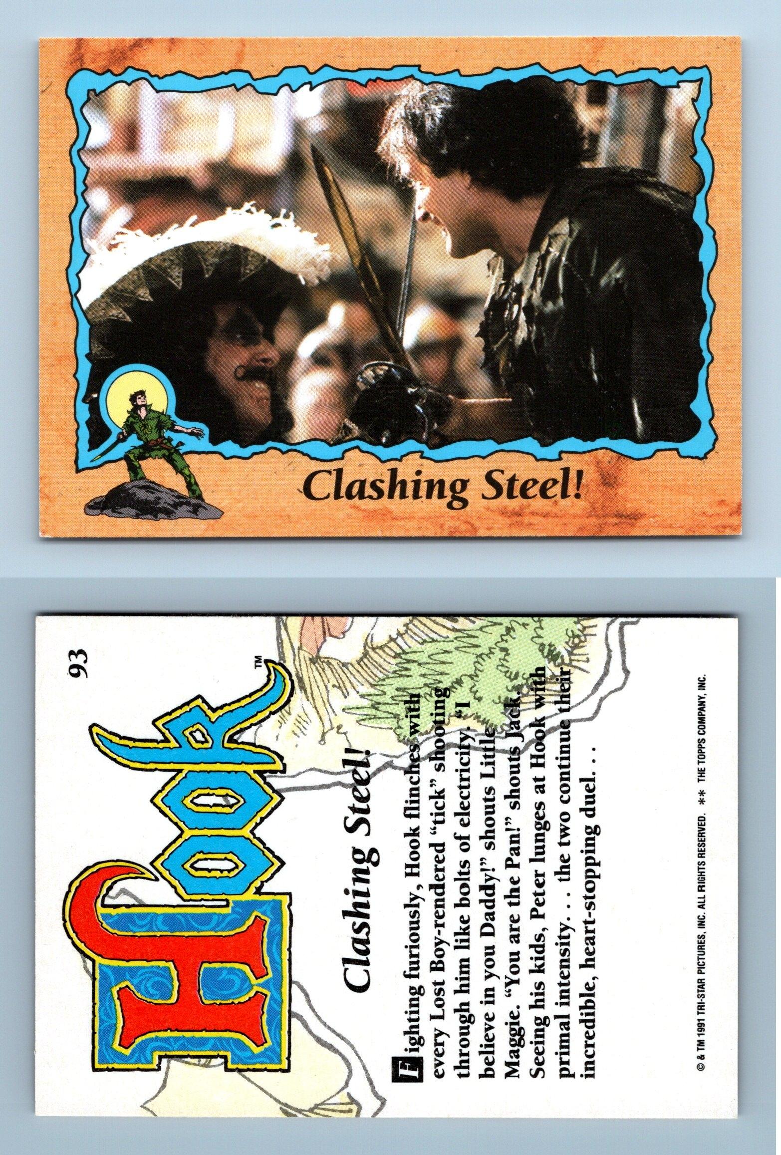 1991 TOPPS HOOK The Movie Trading Cards 11 Stickers complete set