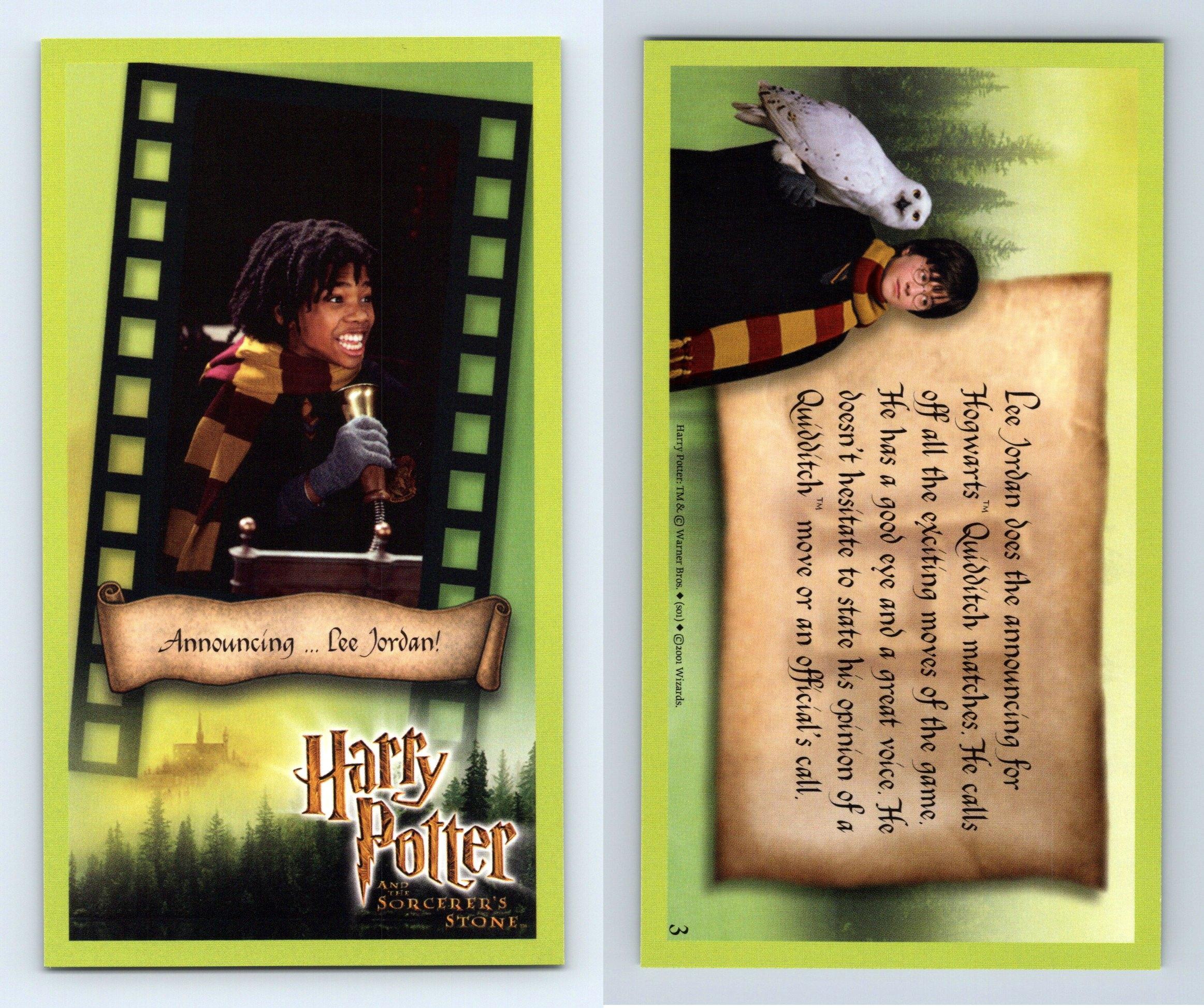Announcing ... Lee Jordan #3 Harry Potter & The Sorcerer's Stone 2001 WOTC  Card