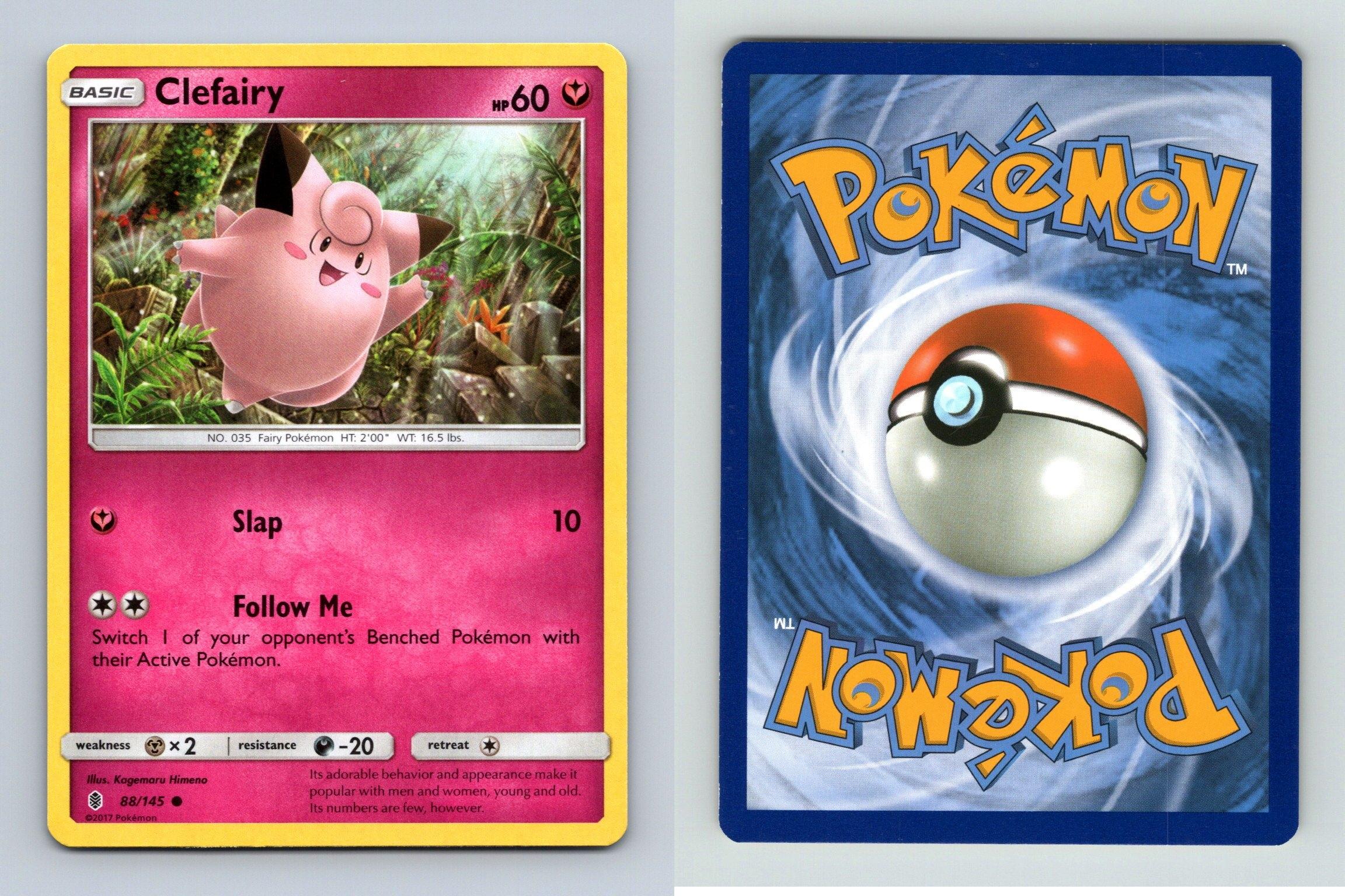 Clefairy #88/145 Sun & Moon Guardians Rising Common Pokemon 2017 TCG Card