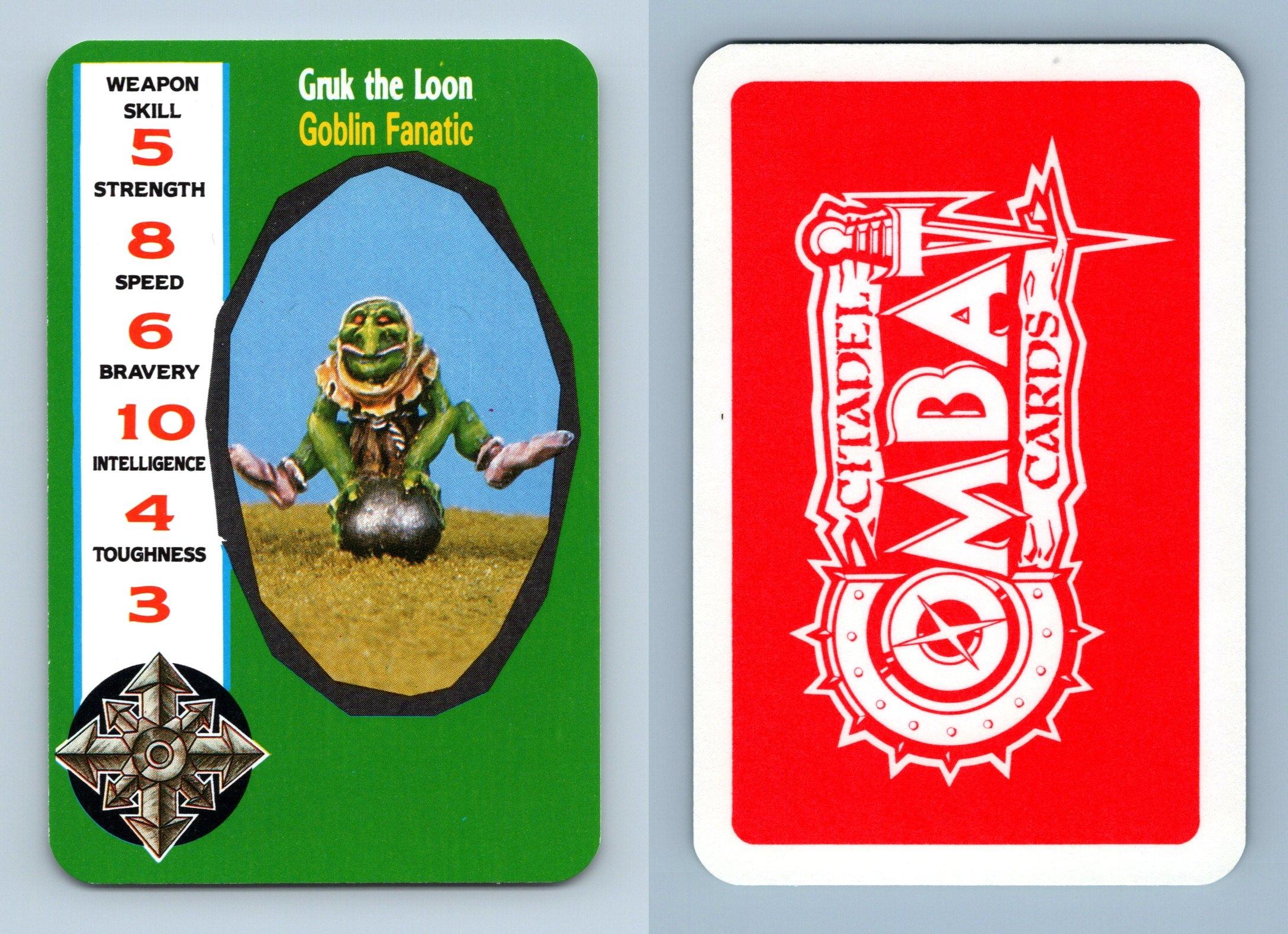 Narx The Whiner - Goblin Musician - Goblinoids 1989 Citadel Combat Card