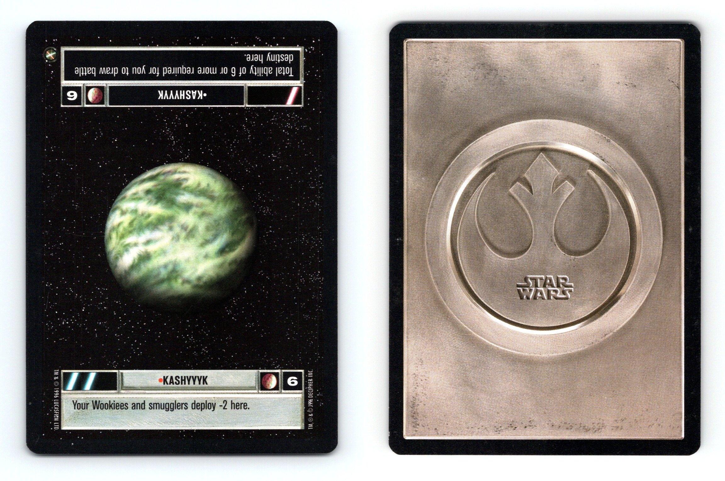 Kashyyyk Star Wars A New Hope Limited 1996 LS Common CCG Card
