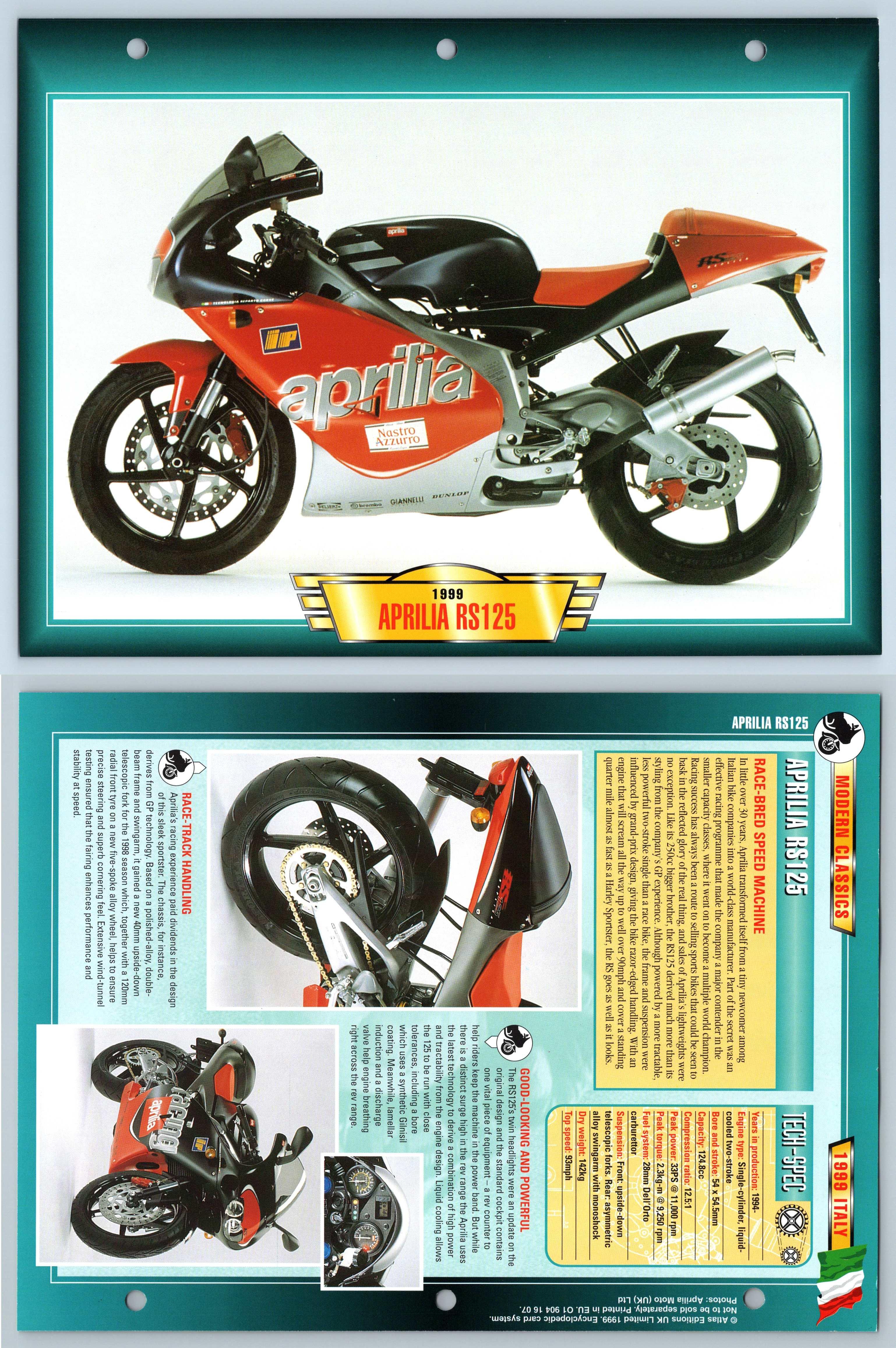 Aprilia rs outlet 125 1999