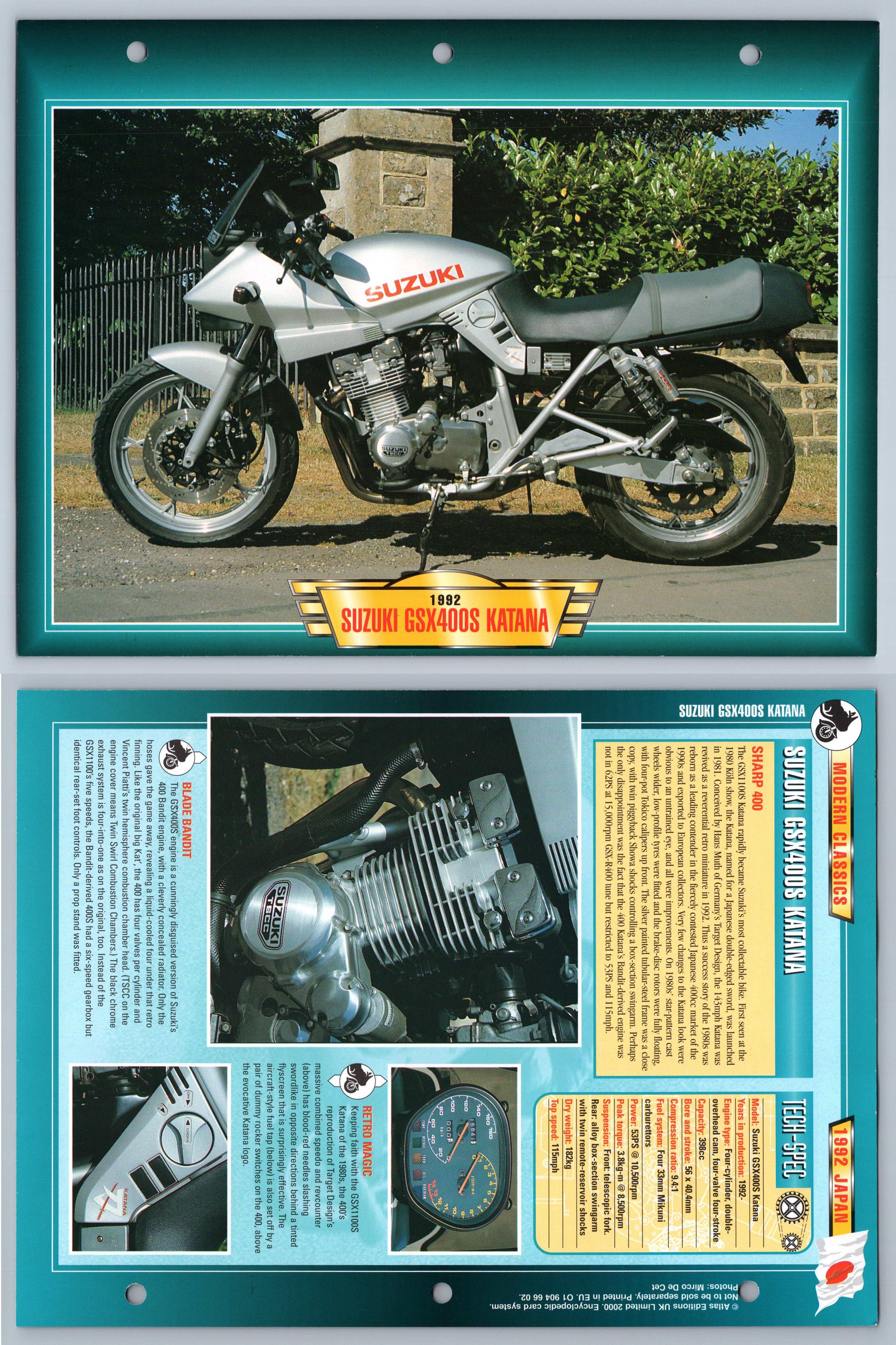 Suzuki gsx400s on sale katana