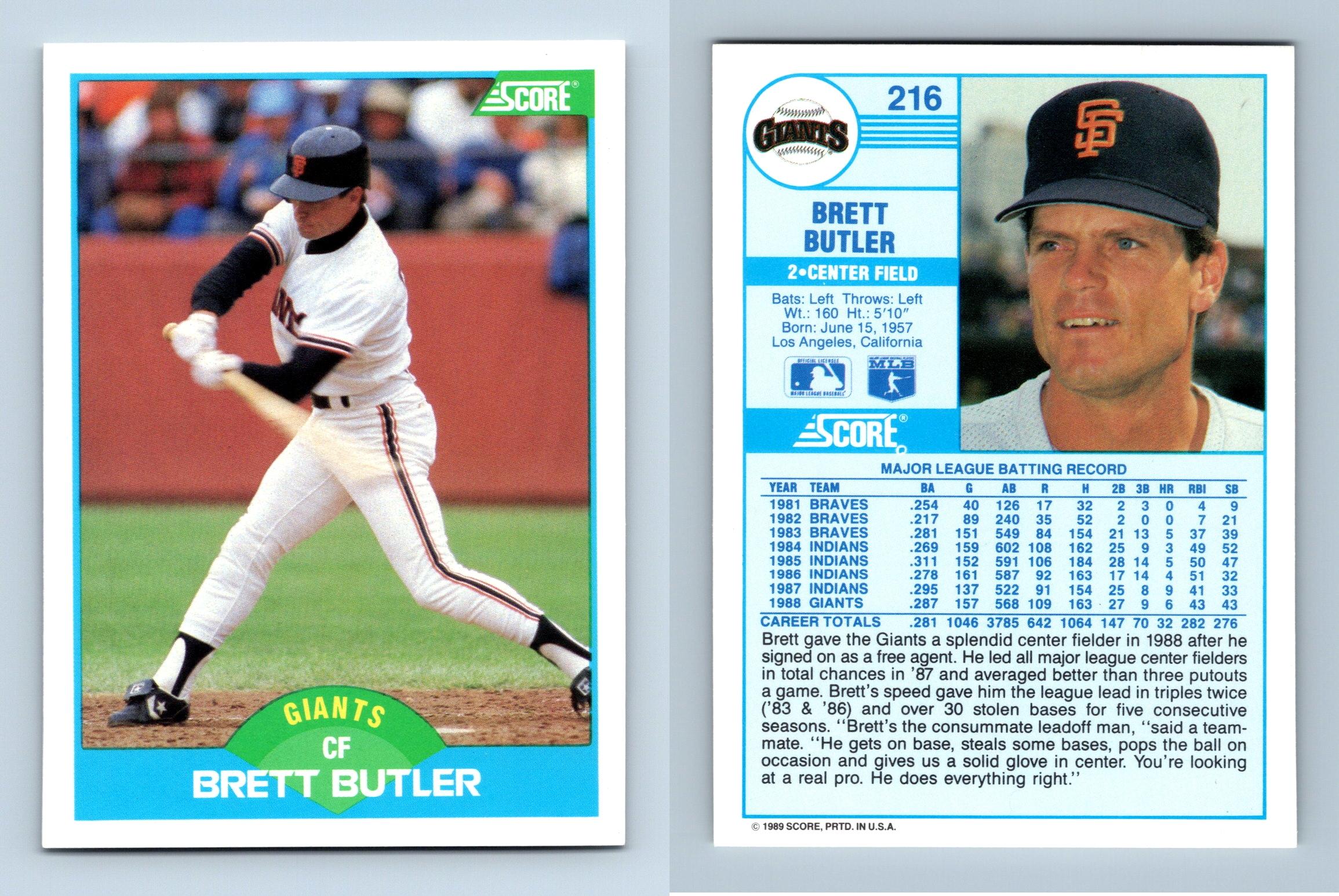 brett butler baseball card