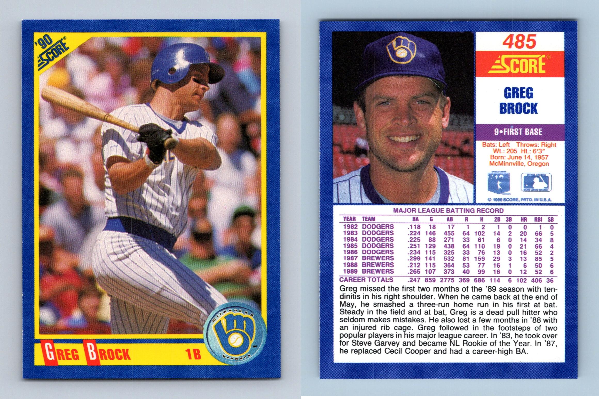 Tim Raines - Expos #409 Score 1990 Baseball Trading Card