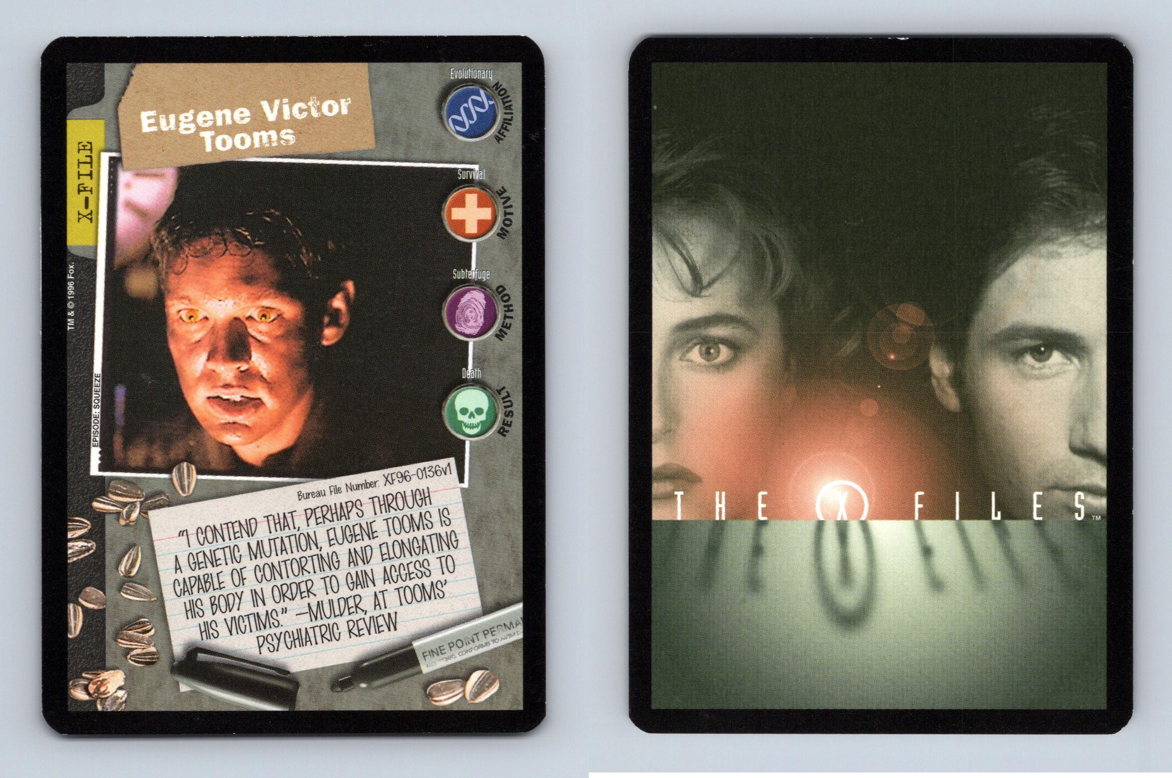 Eugene Victor Tooms - The X-Files 1996 Premier Common CCG Card