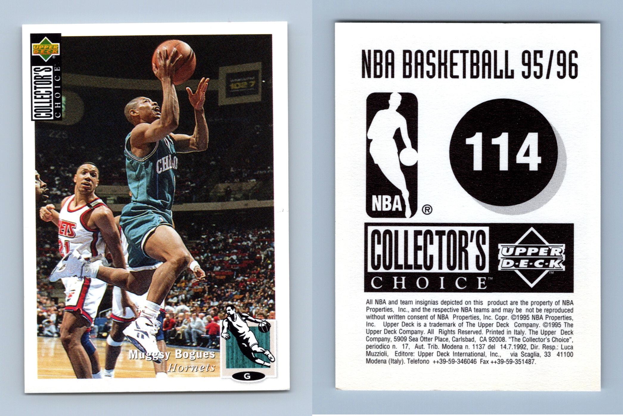 Muggsy Bogues - Hornets #114 Collectors Choice 1995-6 Basketball Sticker