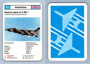 Top Trumps Single Cards Military Planes War Fighters Dubreq Issue Various FB3