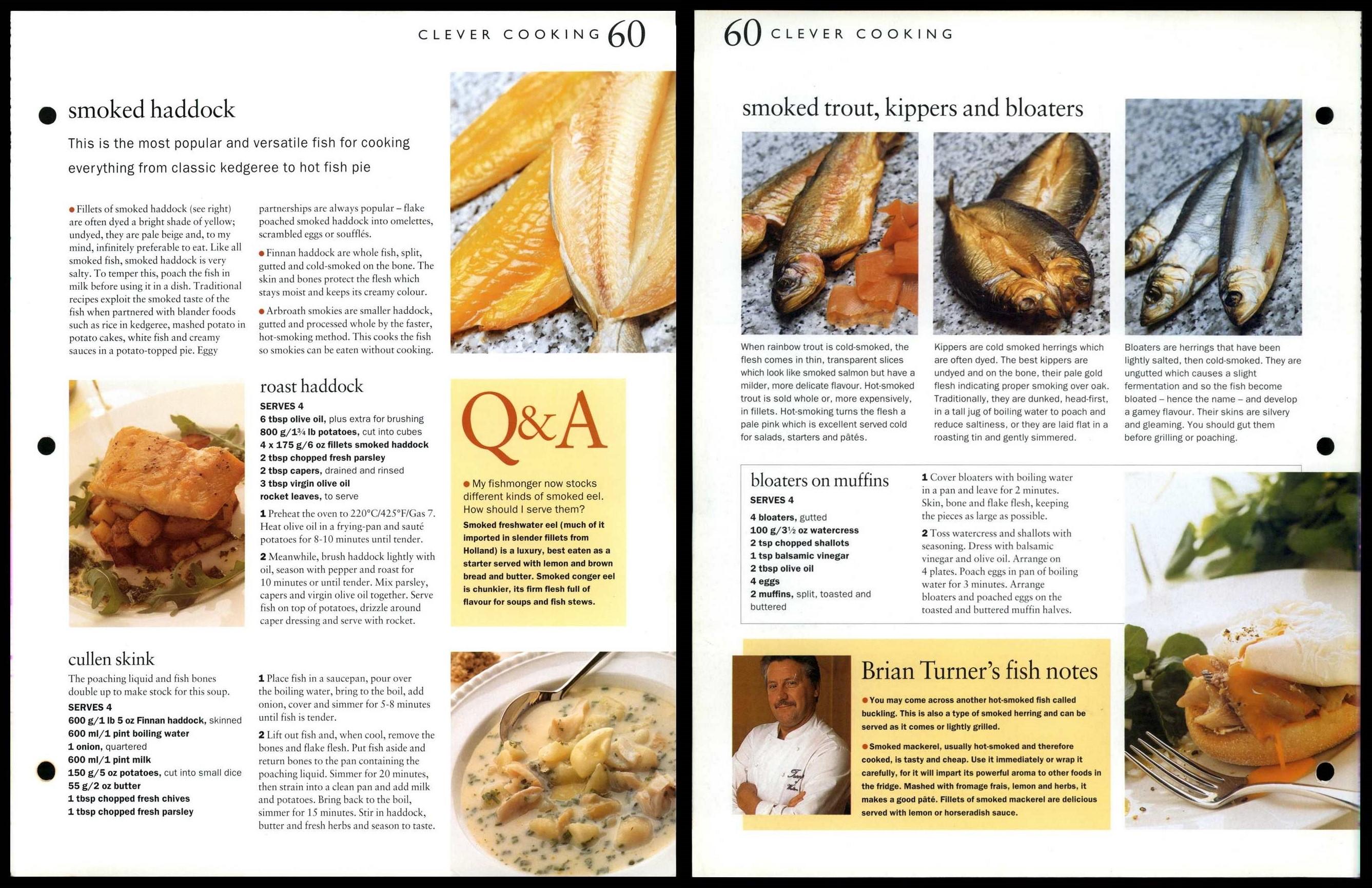 Smoked Fish #59 & 60 Clever Cooking Ready Steady Cook Recipes On 2 Pages