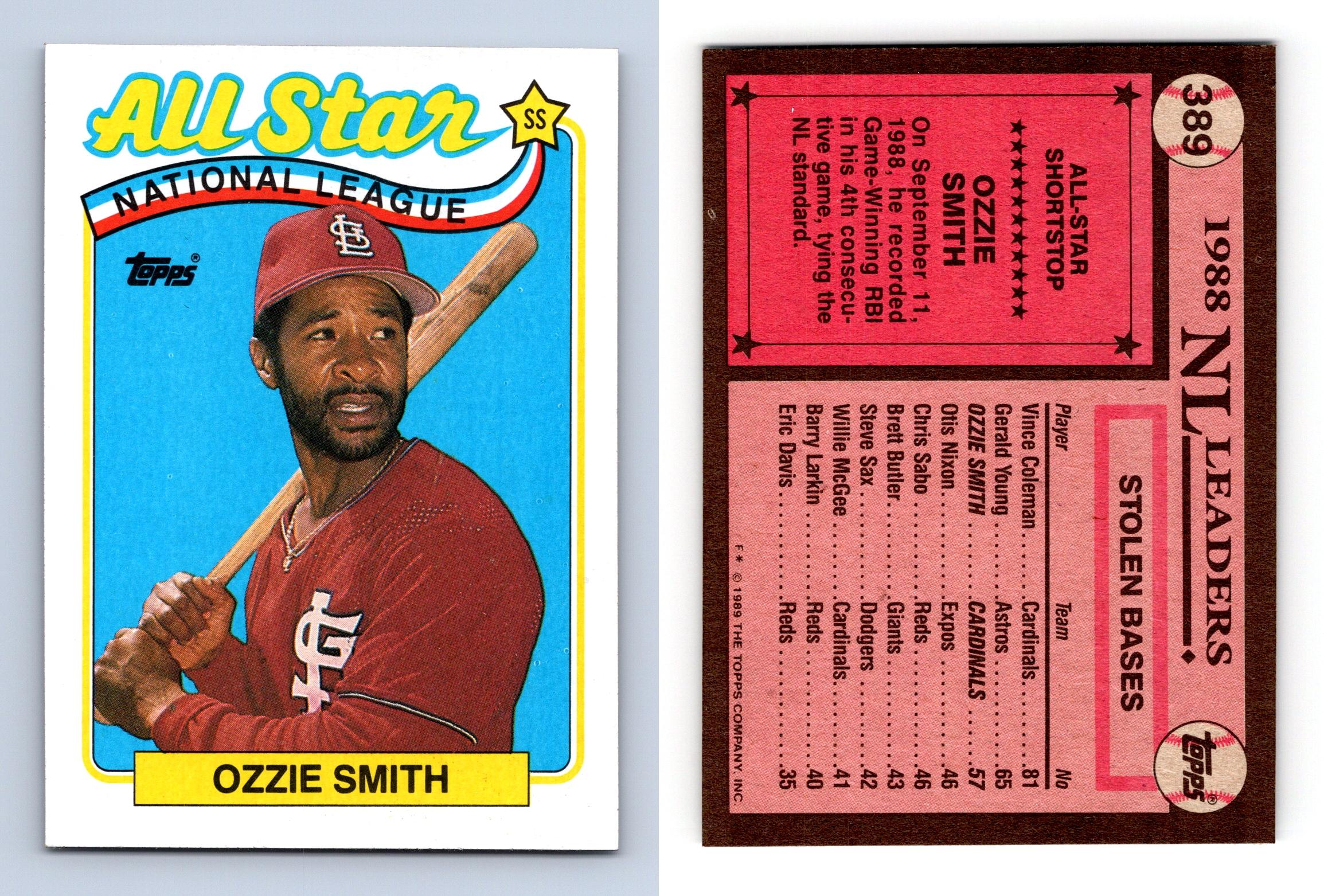 Topps, Other, Ozzie Smith Baseball Card 40