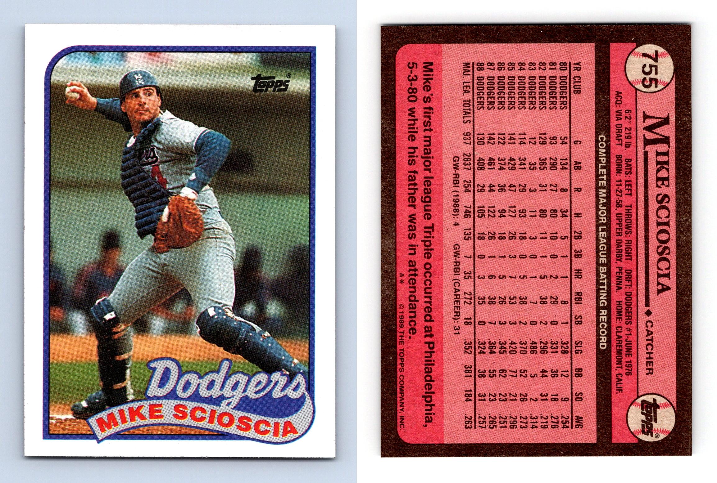 Mike Scioscia Baseball Trading Cards