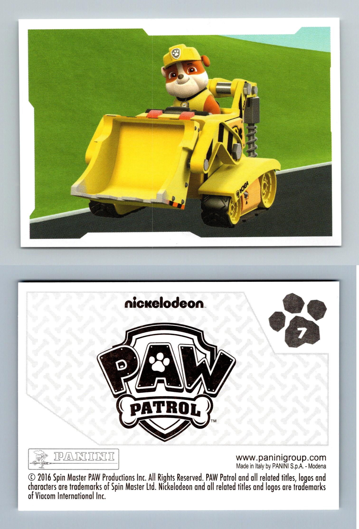 Paw Patrol 7 Panini Nickelodeon Sticker