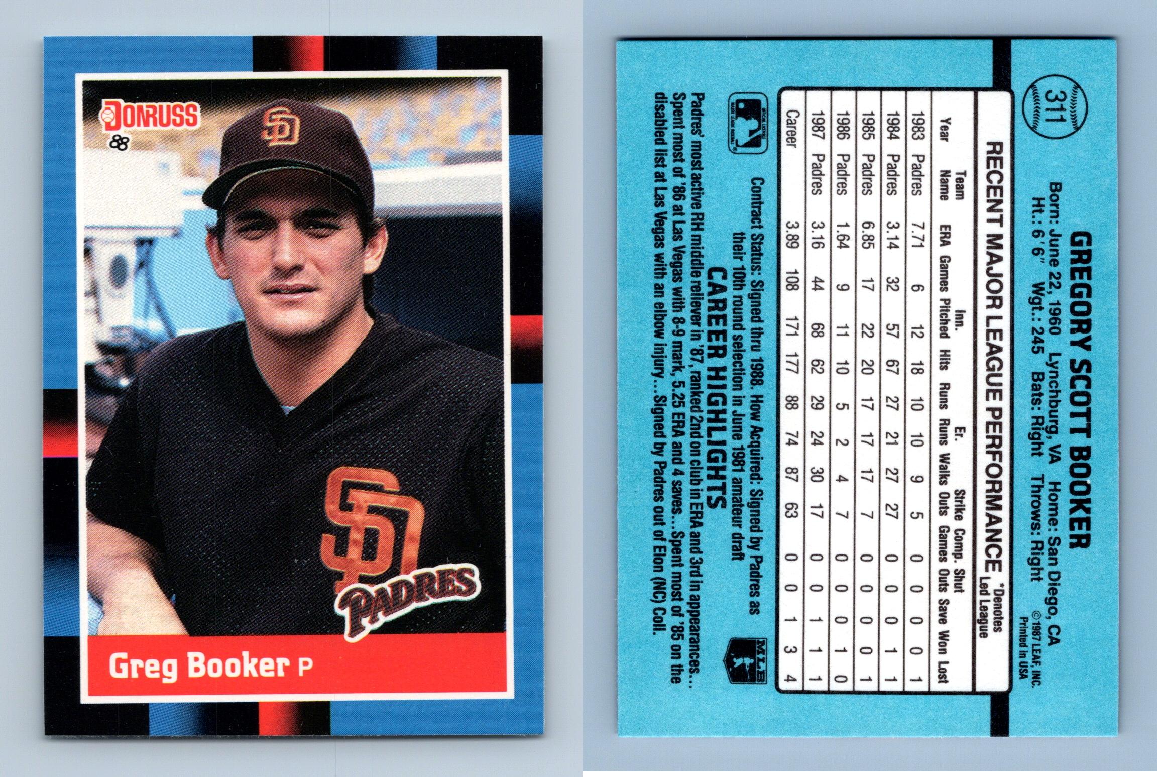  1987 Topps # 559 Lance McCullers San Diego Padres