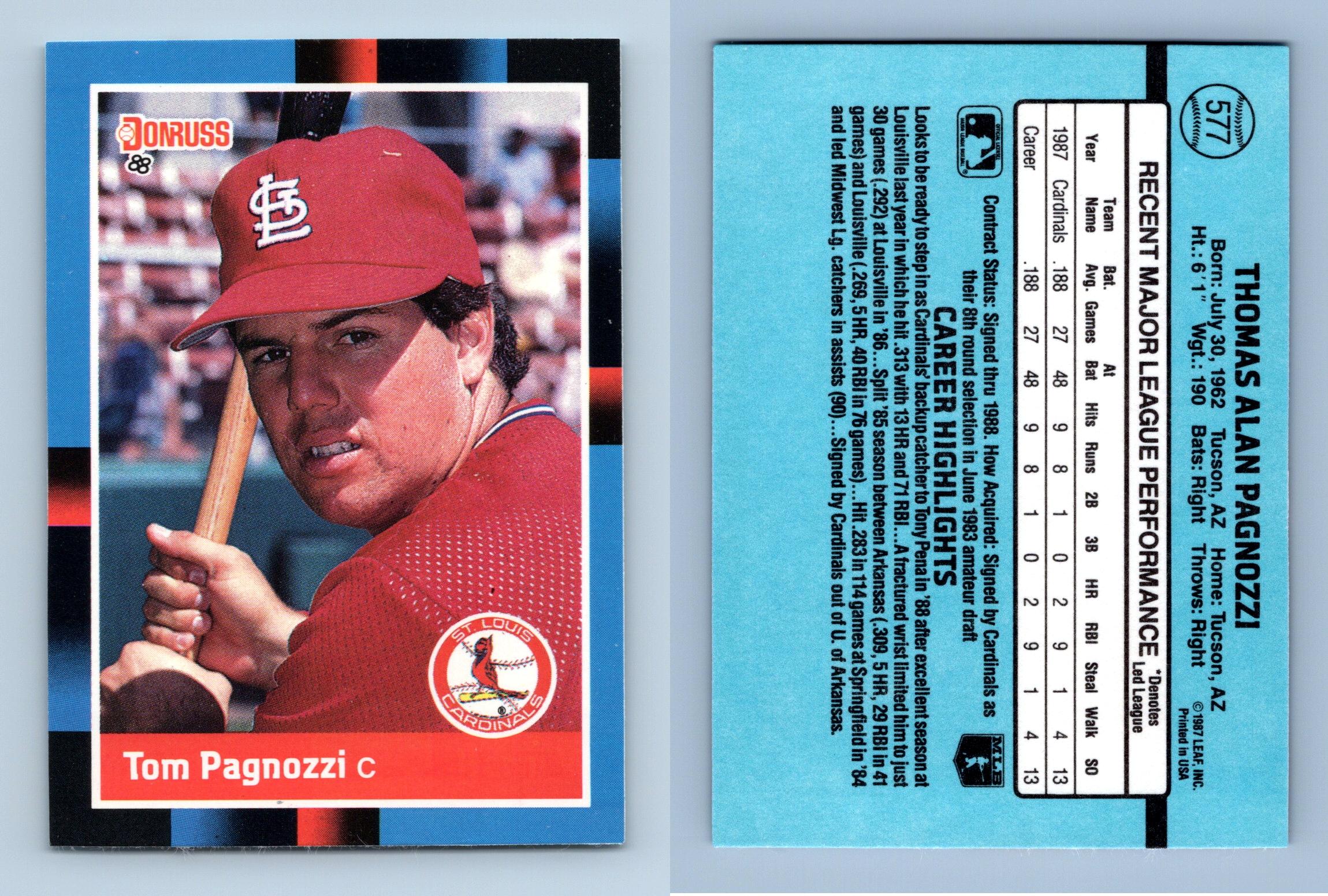 Tom Pagnozzi Baseball Cards