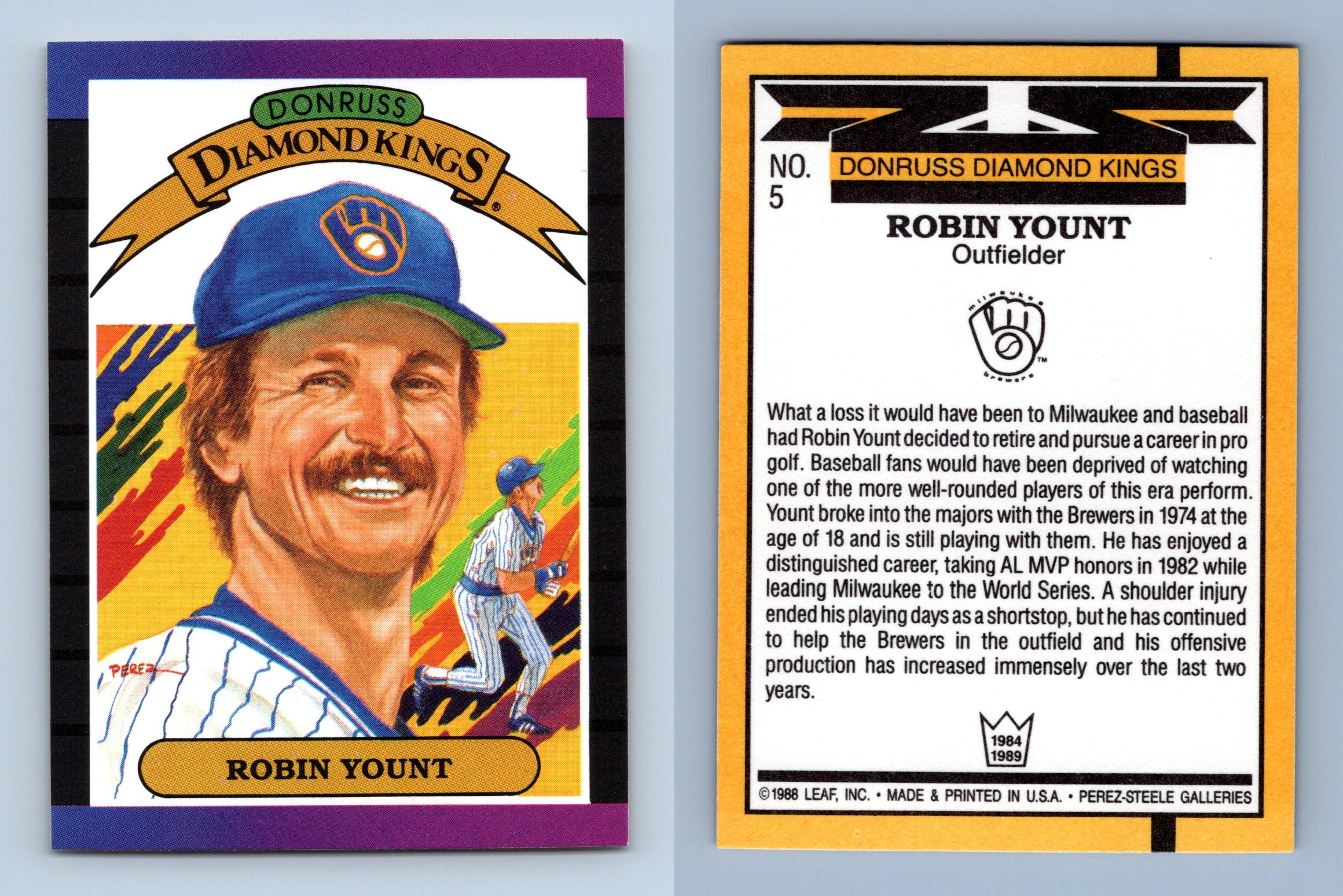 Donruss Robin Yount Baseball Trading Cards