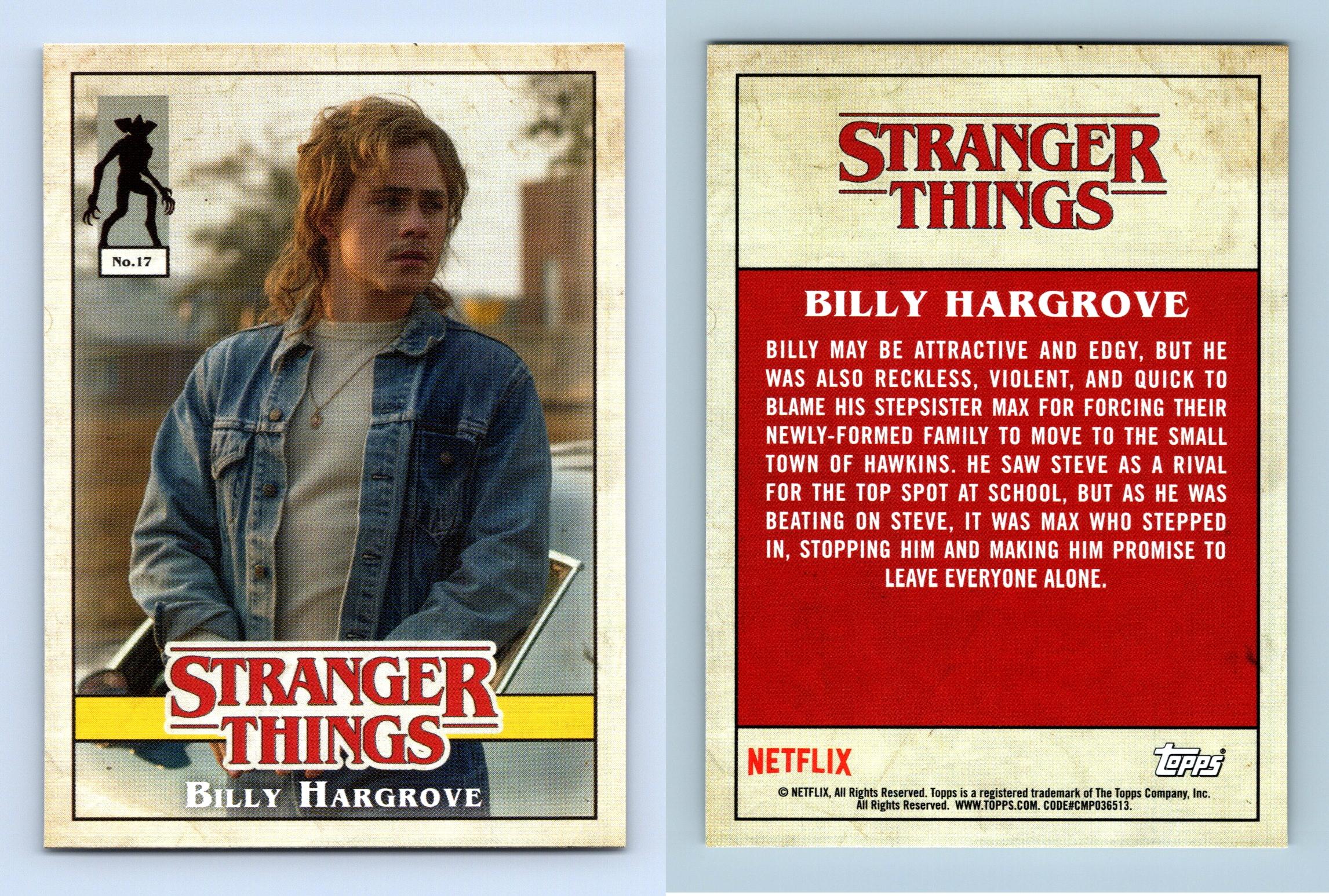 Stranger Things MAX & BILLY LIMITED EDITION Topps outlets Cards Set