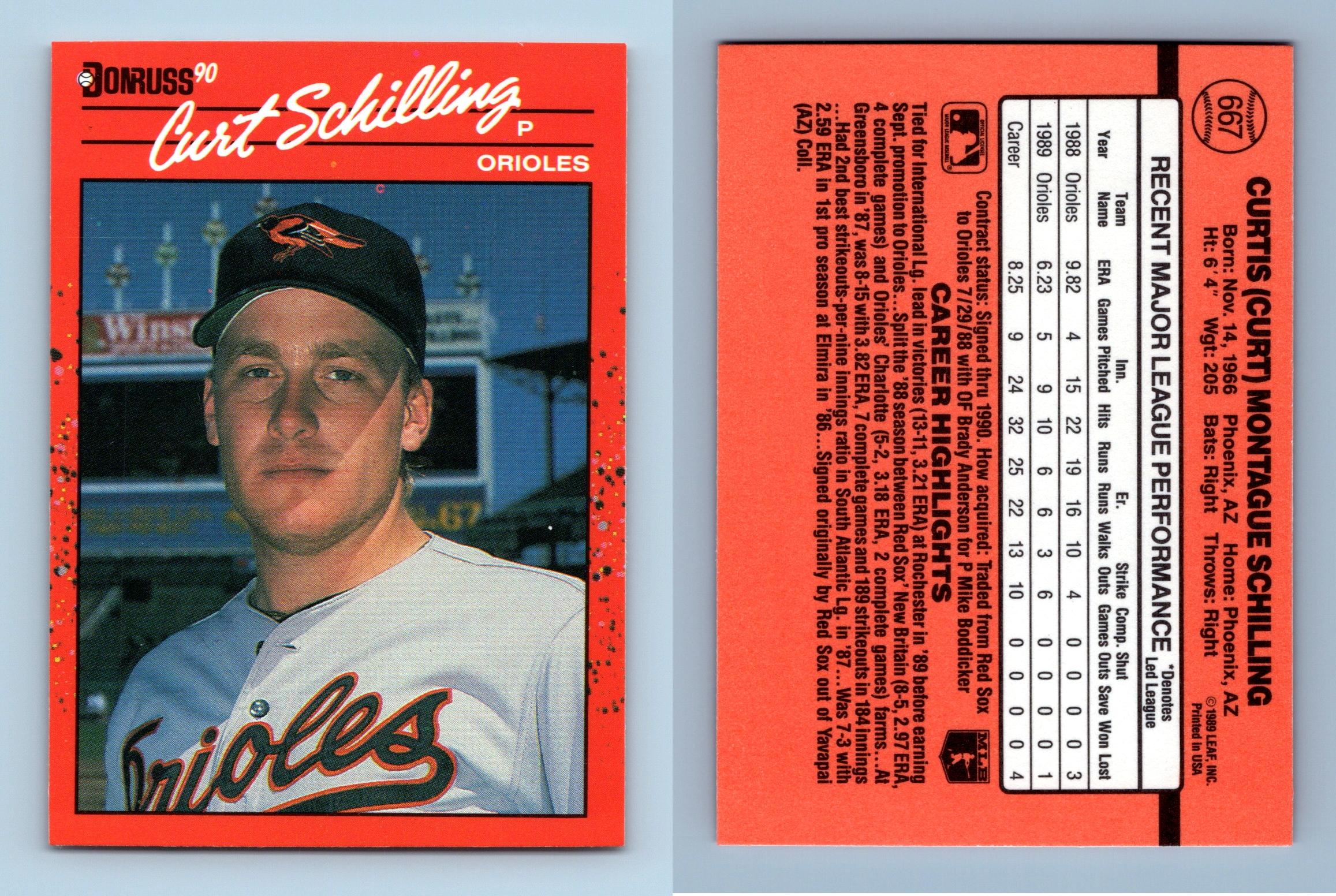 Curt Schilling Baseball Card