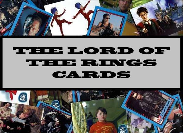 The Lord Of The Rings Cards