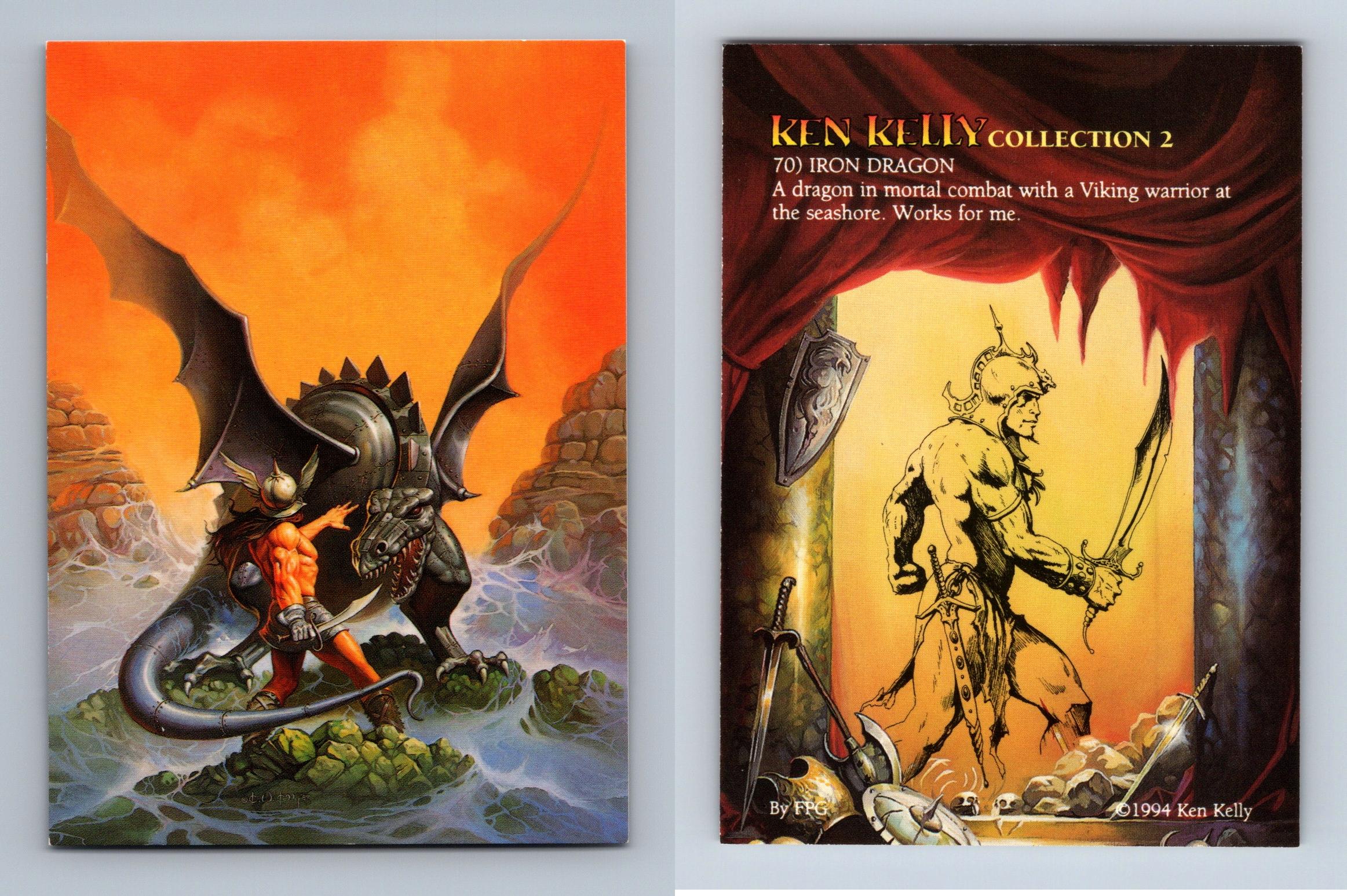 Iron Dragon 70 Ken Kelly Collection 2 FPG 1994 Trading Card