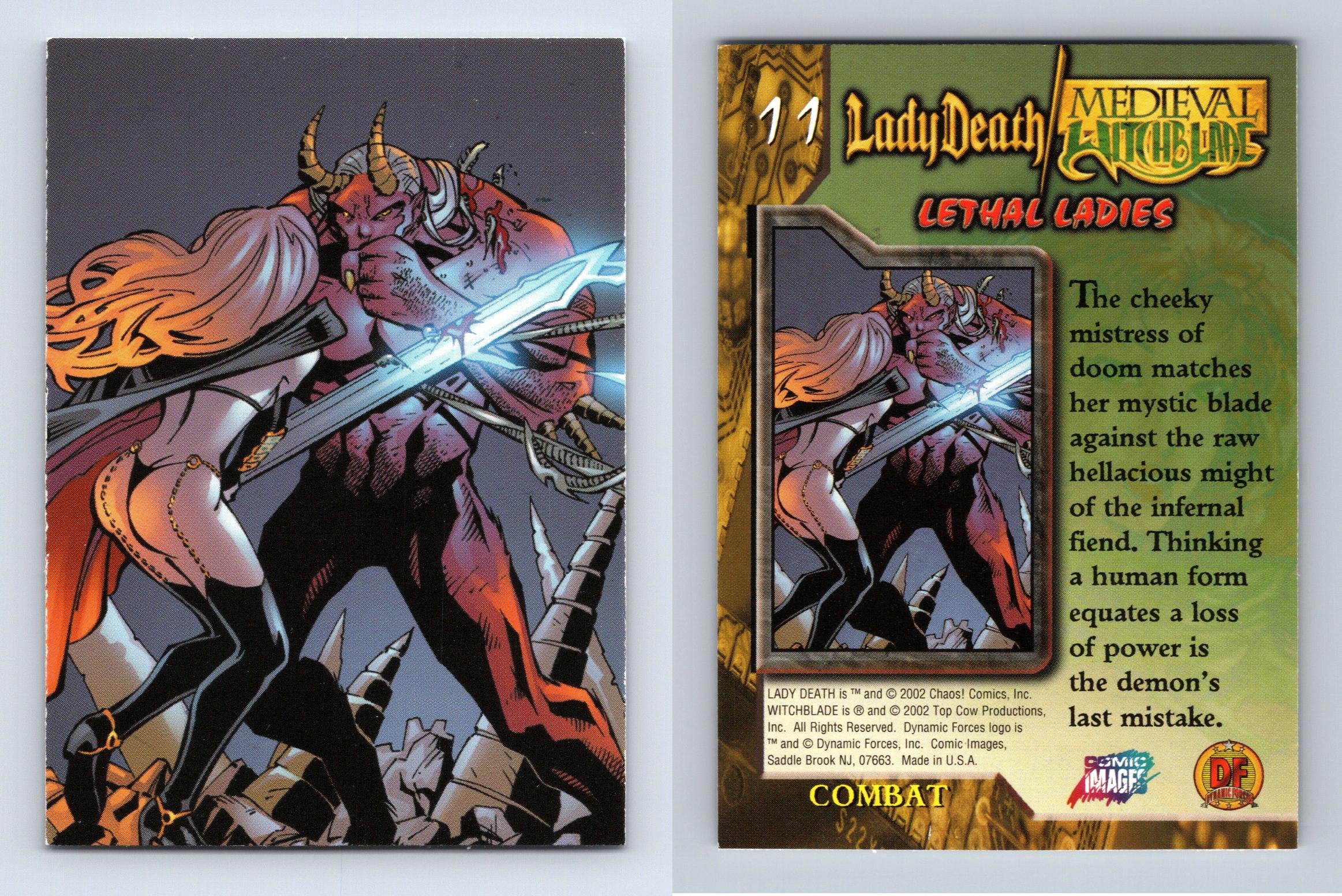 Combat #11 Lady Death / Medieval Witchblade Lethal Ladies 2002 Trading Card