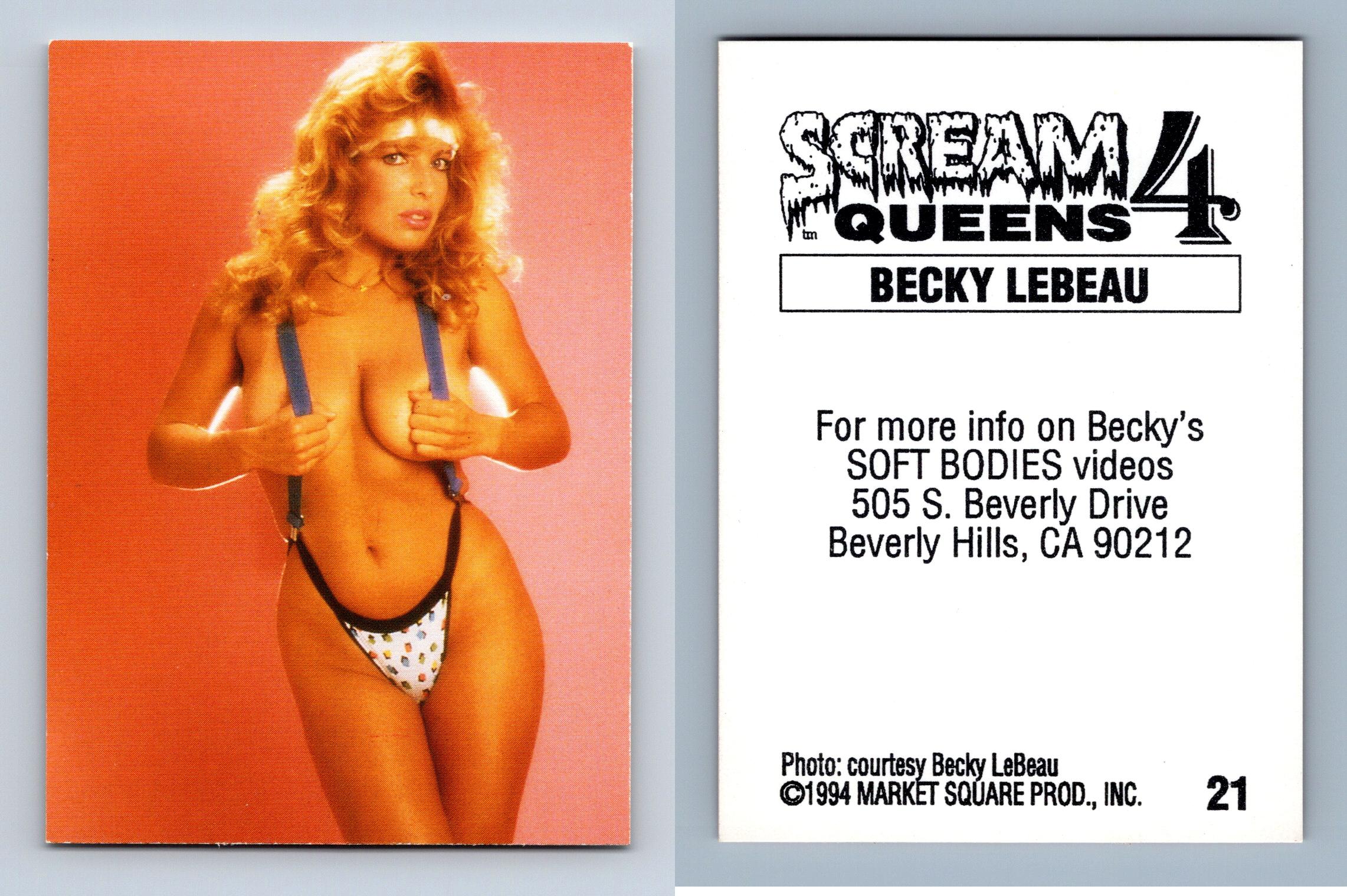 Becky Lebeau #21 Scream Queens 4 Market Square 1994 Trading Card