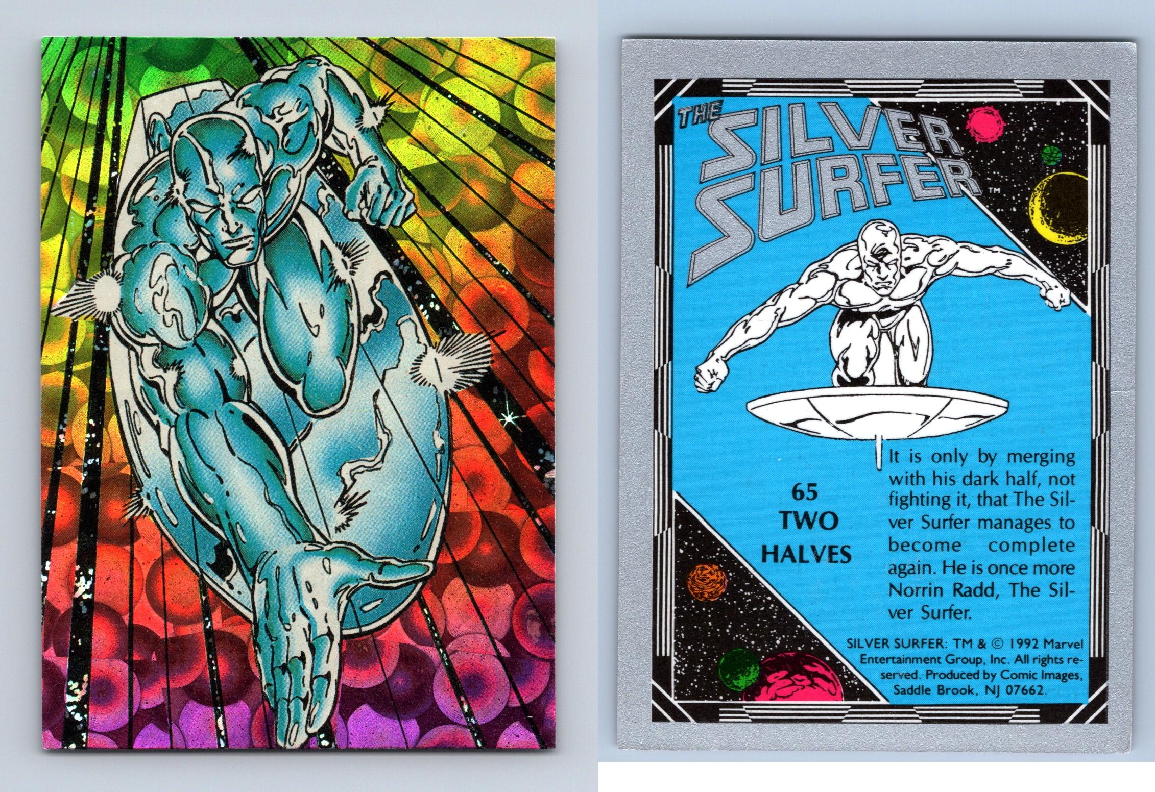 Two Halves 65 The Silver Surfer 1992 Comic Images Trading Card