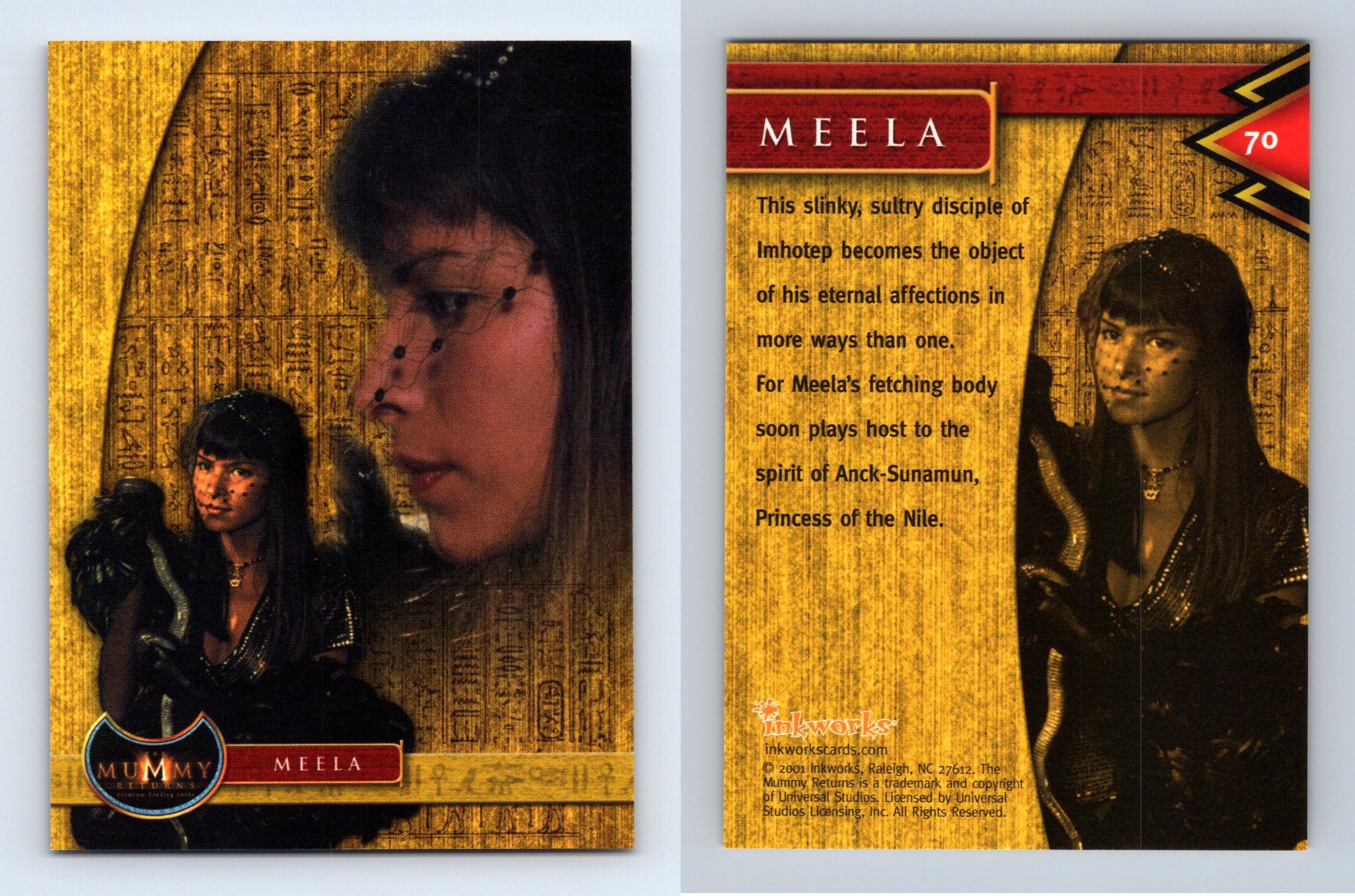 Meela #70 The Mummy Returns 2001 Inkworks Trading Card