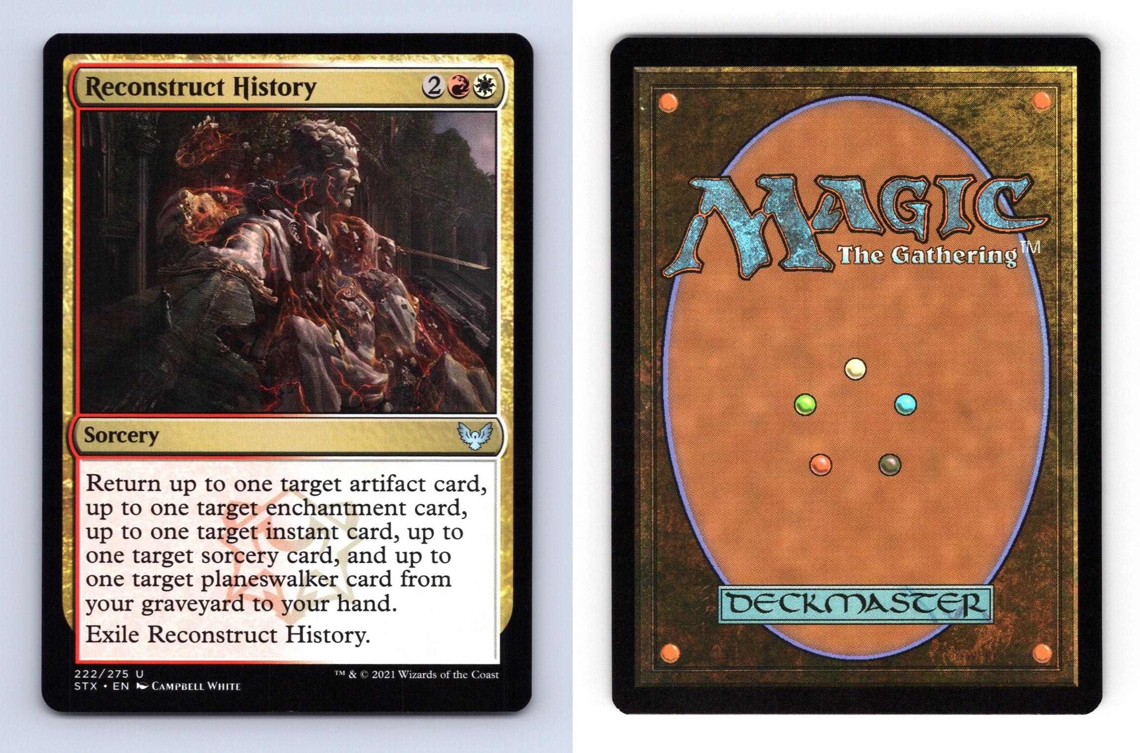 Reconstruct History #222/275 MTG Strixhaven Uncommon 2021 TCG Card