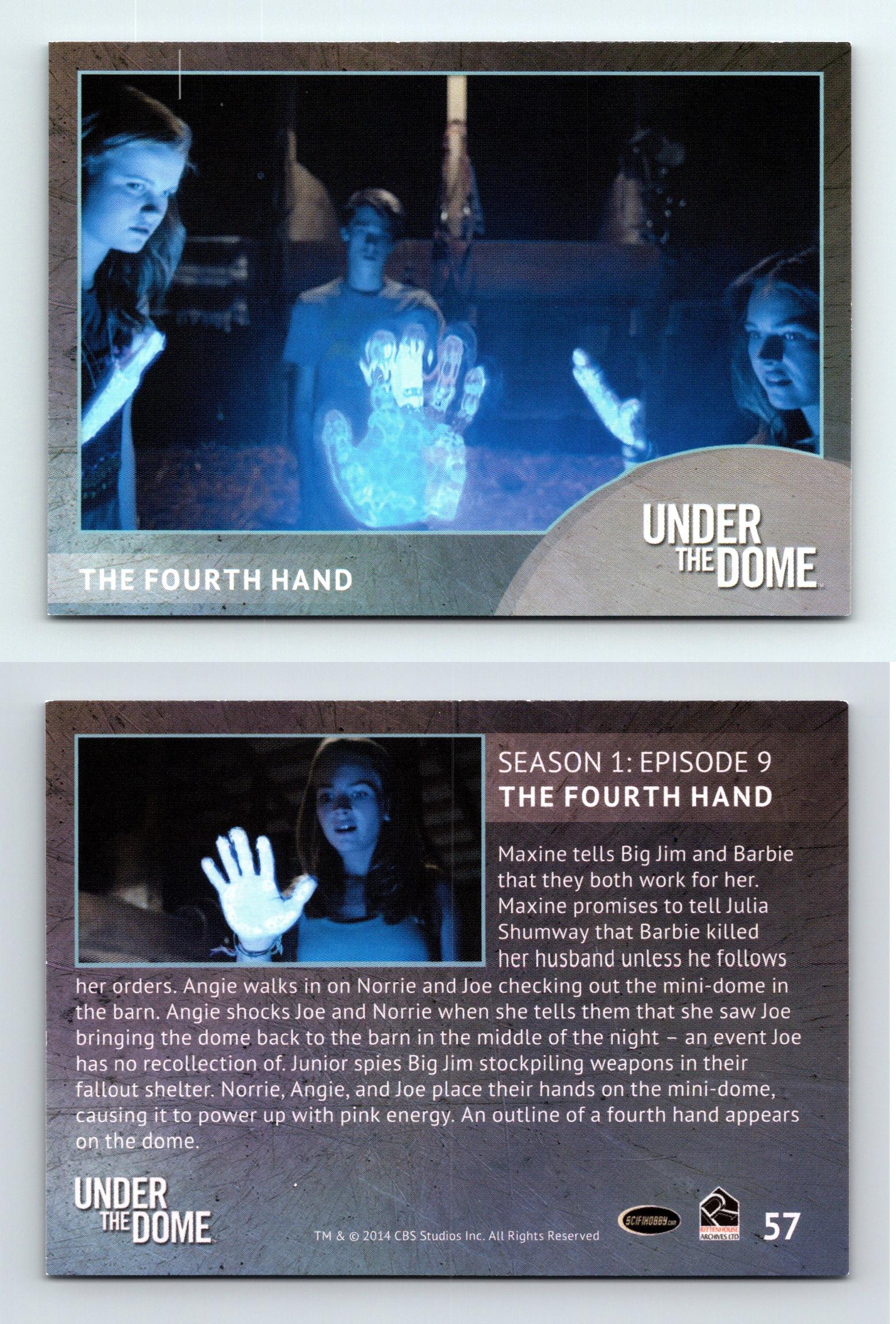 The Fourth Hand #57 Under The Dome Season 1 Rittenhouse Trading Card