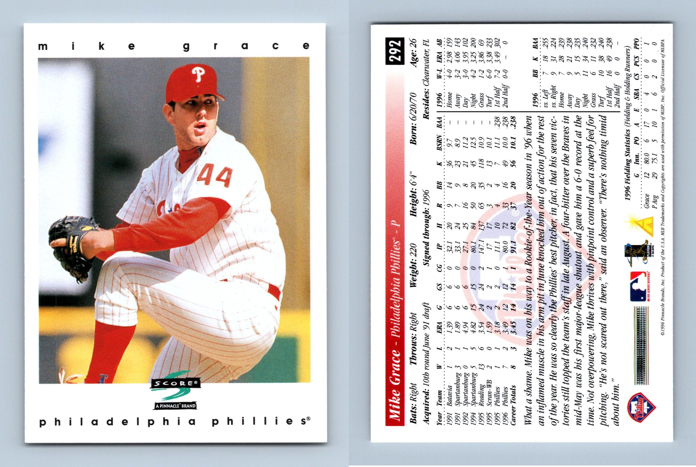 Mike Grace - Phillies #292 Score 1997 Baseball Trading Card