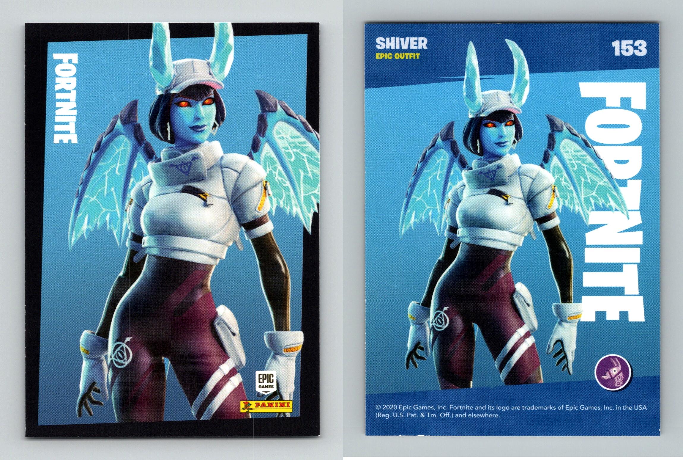 Shiver #153 Fortnite Reloaded 2020 Panini Epic Outfit Trading Card