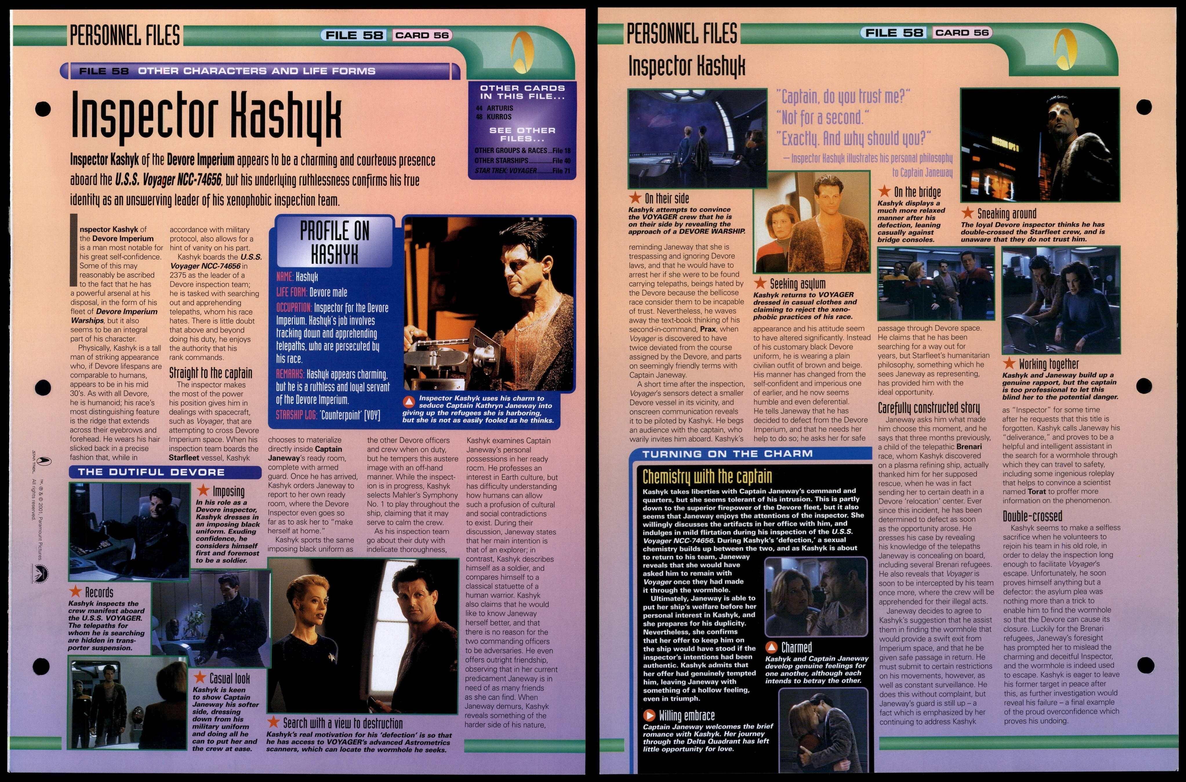 Inspector Kashyk Other Characters Star Trek Fact File Page