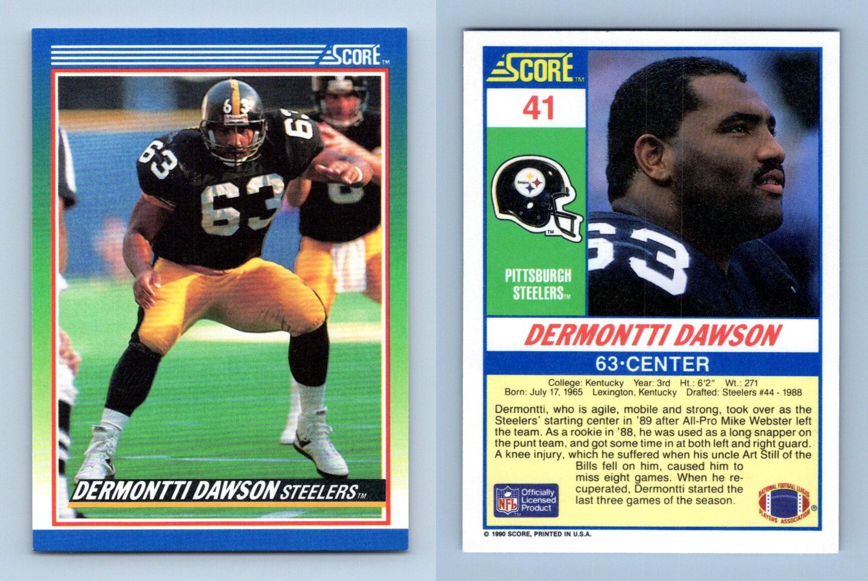 Dermontti Dawson - Steelers #41 Score 1990 NFL Football Trading Card