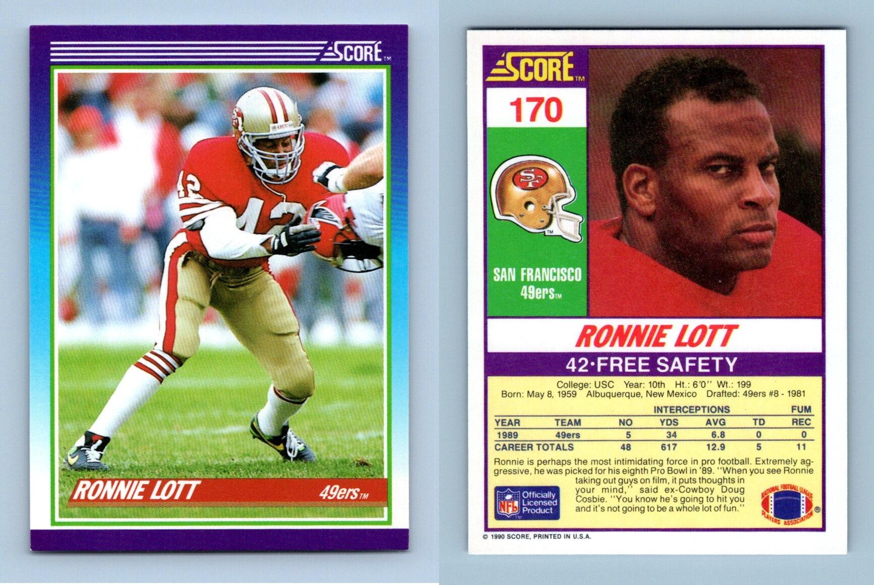 NFL Ronnie Lott Signed Trading Cards, Collectible Ronnie Lott Signed  Trading Cards