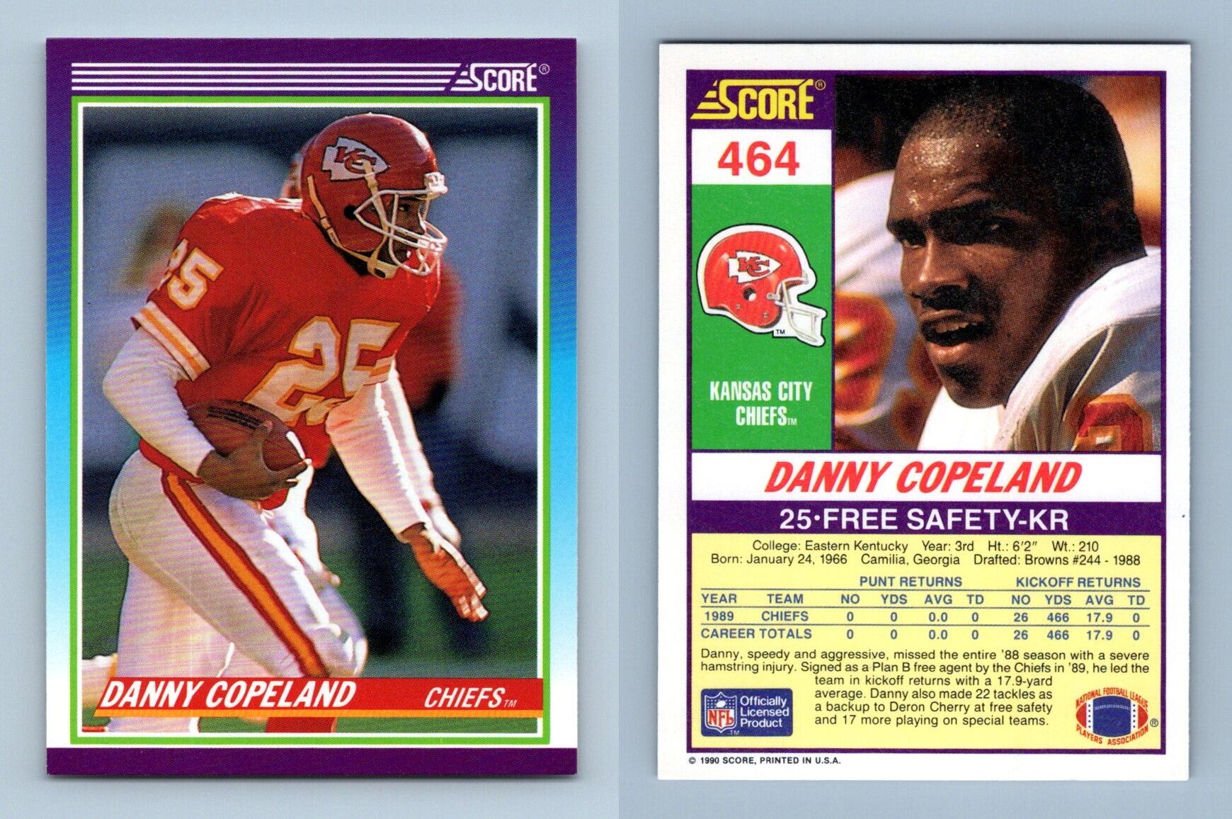 Danny Copeland - Chiefs #464 Score 1990 NFL Football RC Trading Card