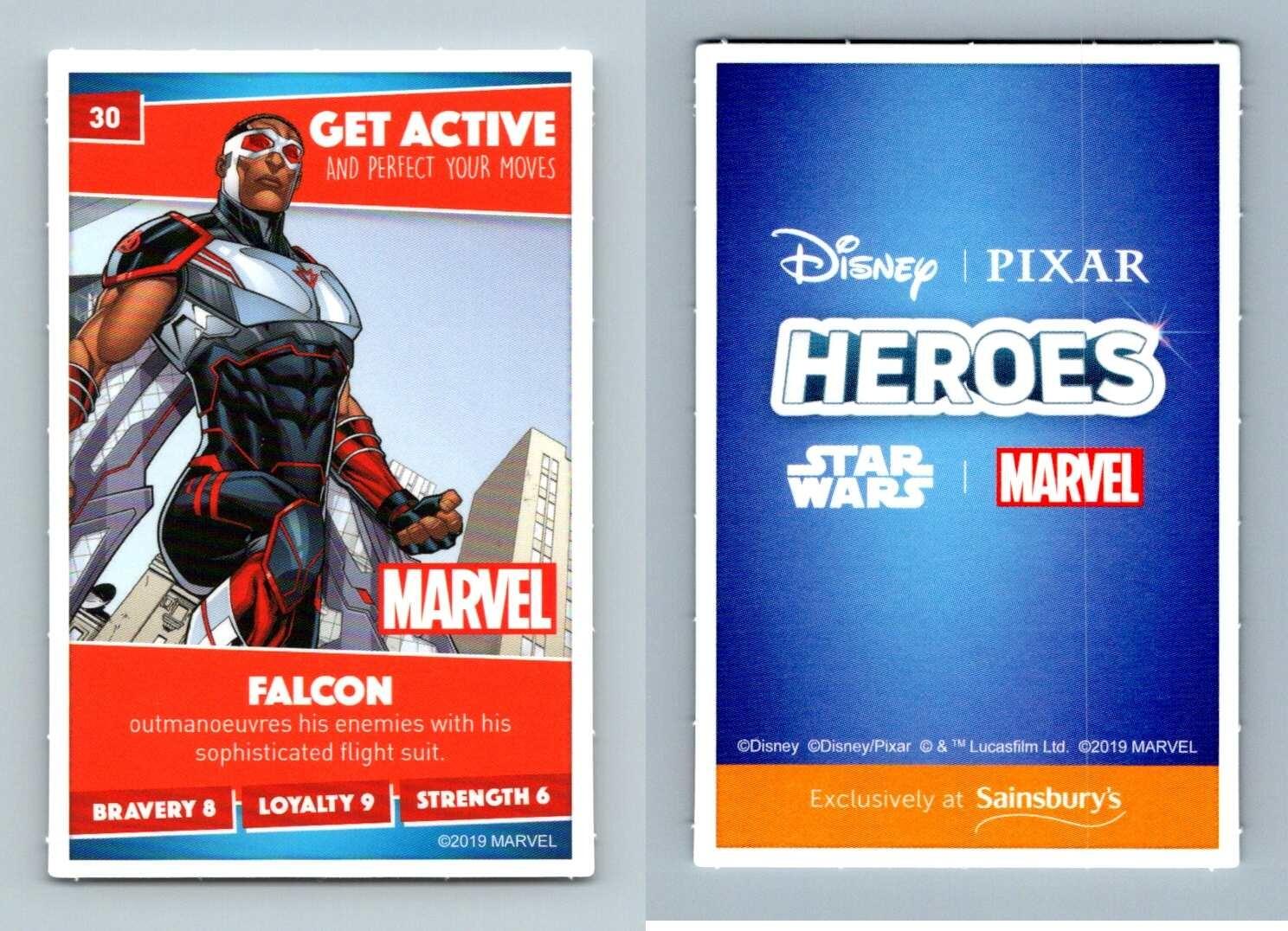 Falcon 30 Disney Heroes 2019 Sainsburys Trading Card