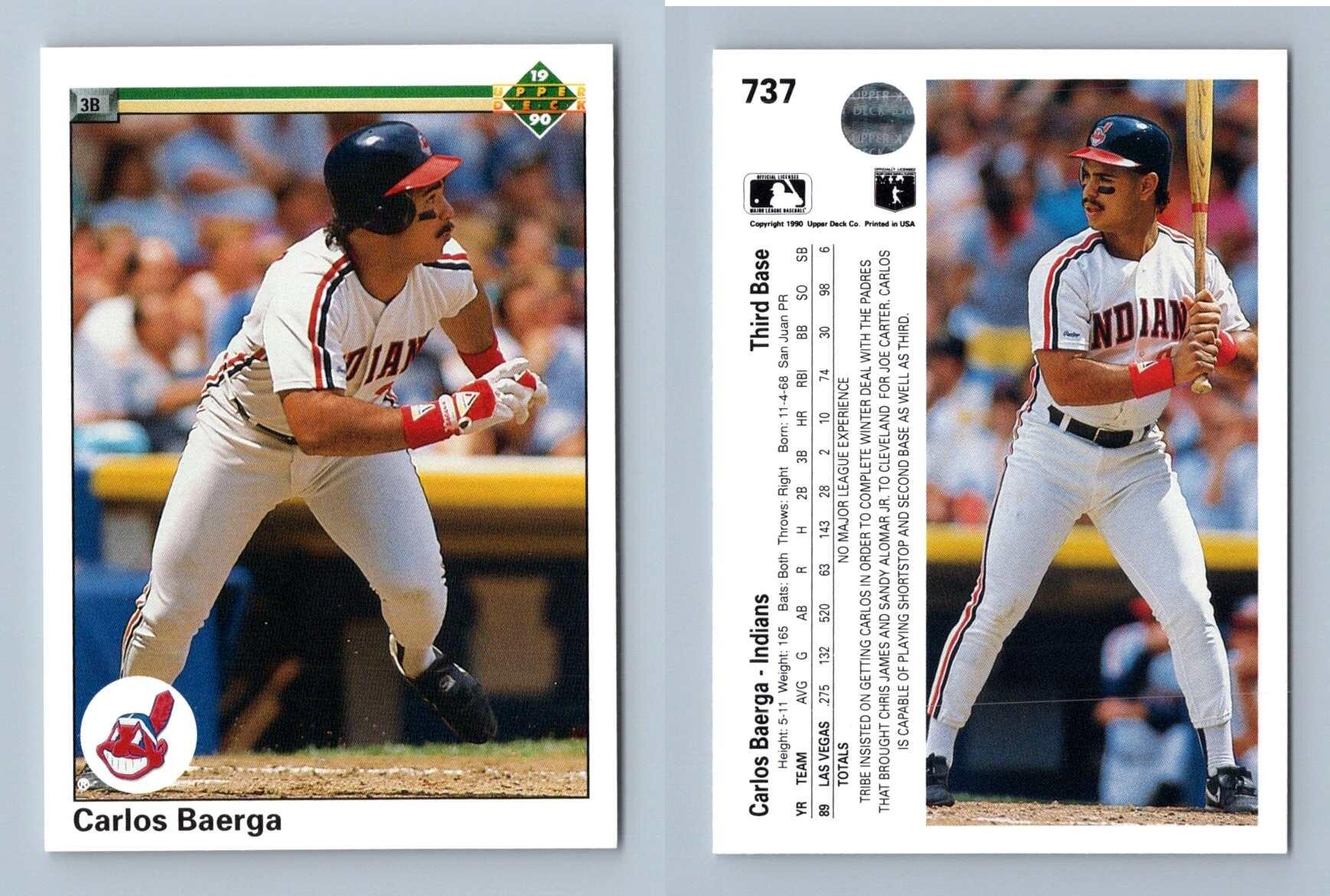 1990 UPPER DECK CARLOS BAERGA ROOKIE CARD #737