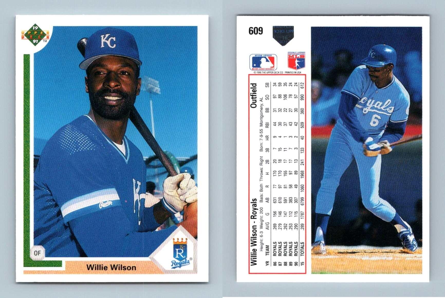 Willie Wilson Baseball Trading Cards