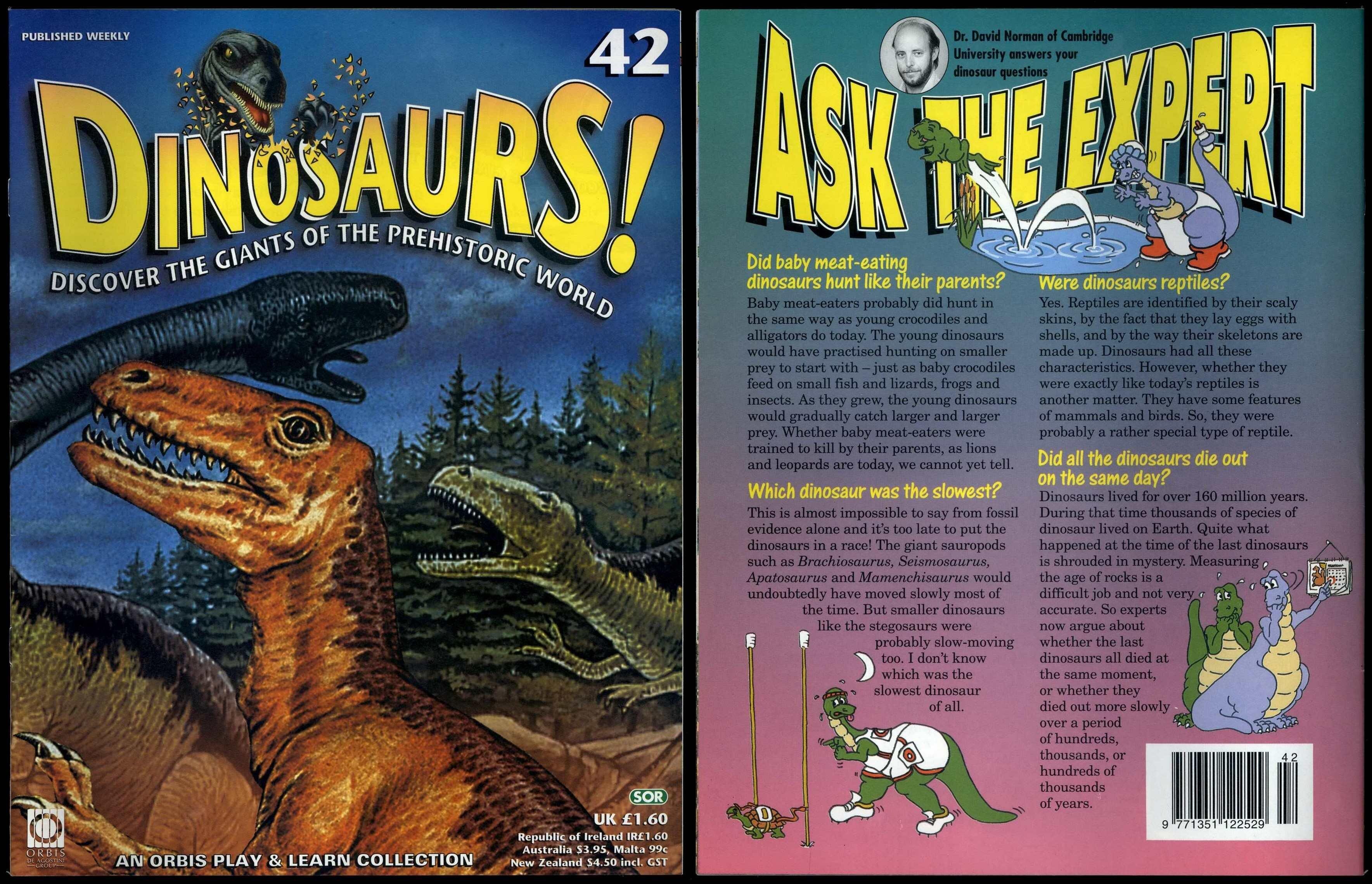 Dinosaurs! #42 Orbis Play & Learn Partwork Magazine