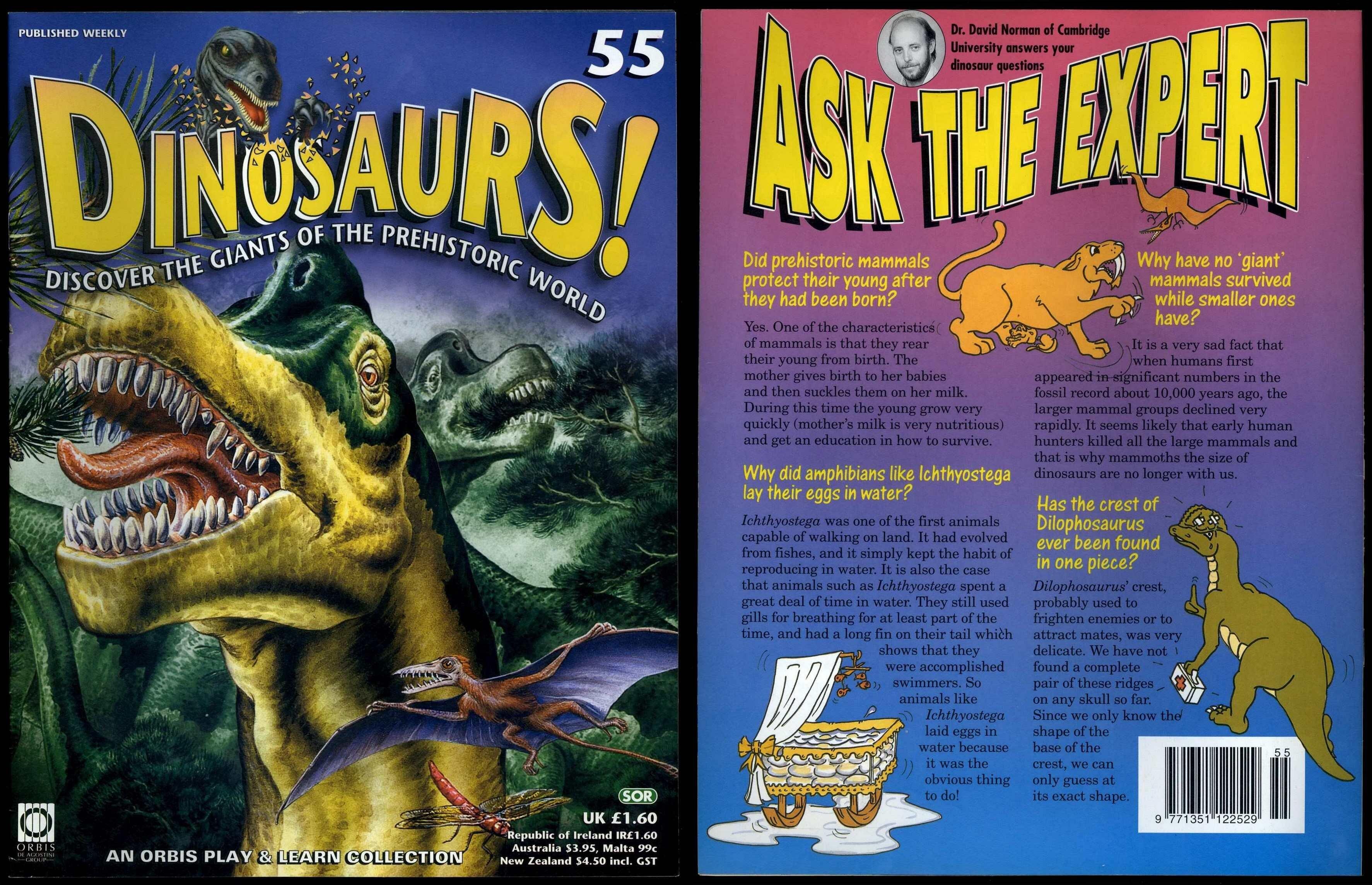 Dinosaurs! #55 Orbis Play & Learn Partwork Magazine