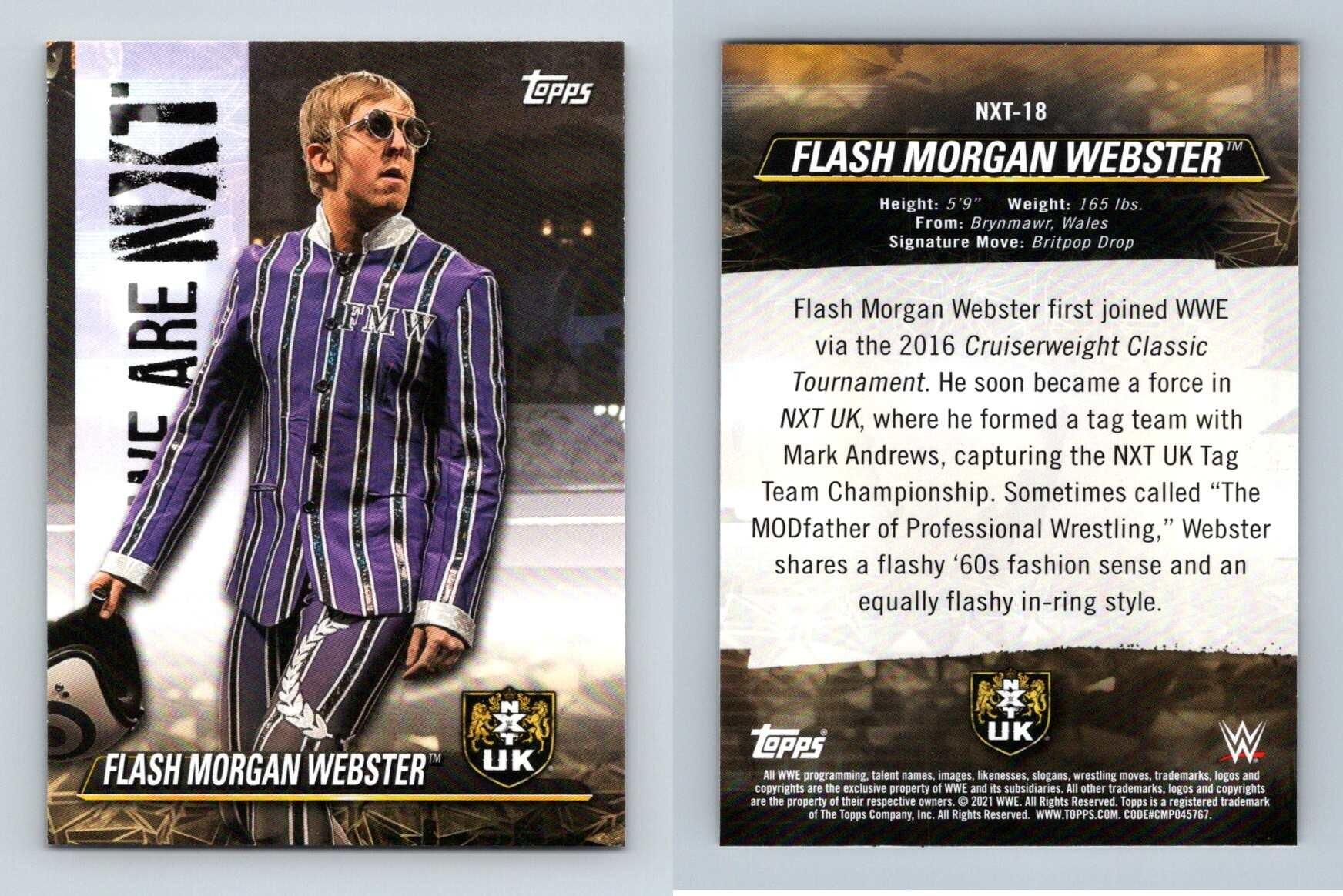 Flash Morgan Webster #NXT-18 WWE NXT 2021 Topps We Are NXT Trading Card